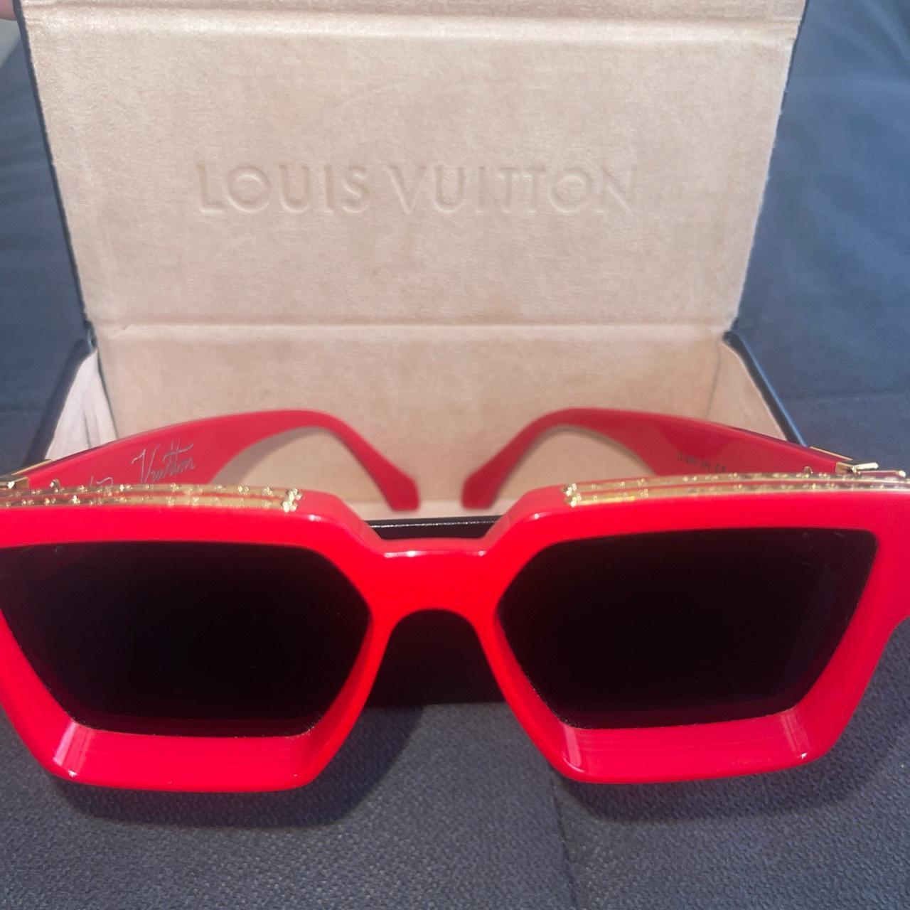 Louis Vuitton 1.1 Millionaires Sunglasses Red Like - Depop