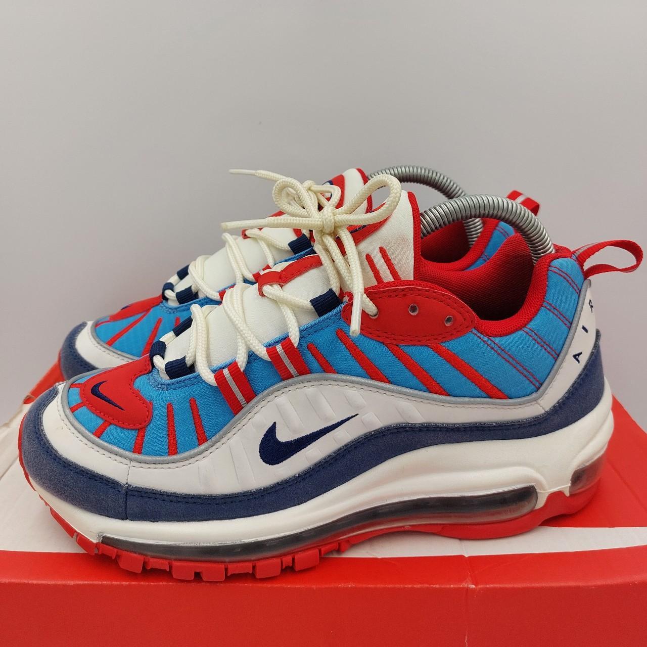 Air max 98 trainers summit white blue void red hotsell