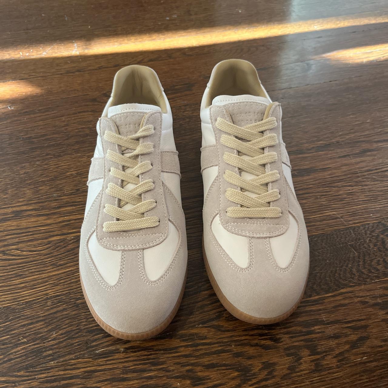 White Maison Margiela Sneakers Never Worn - Depop