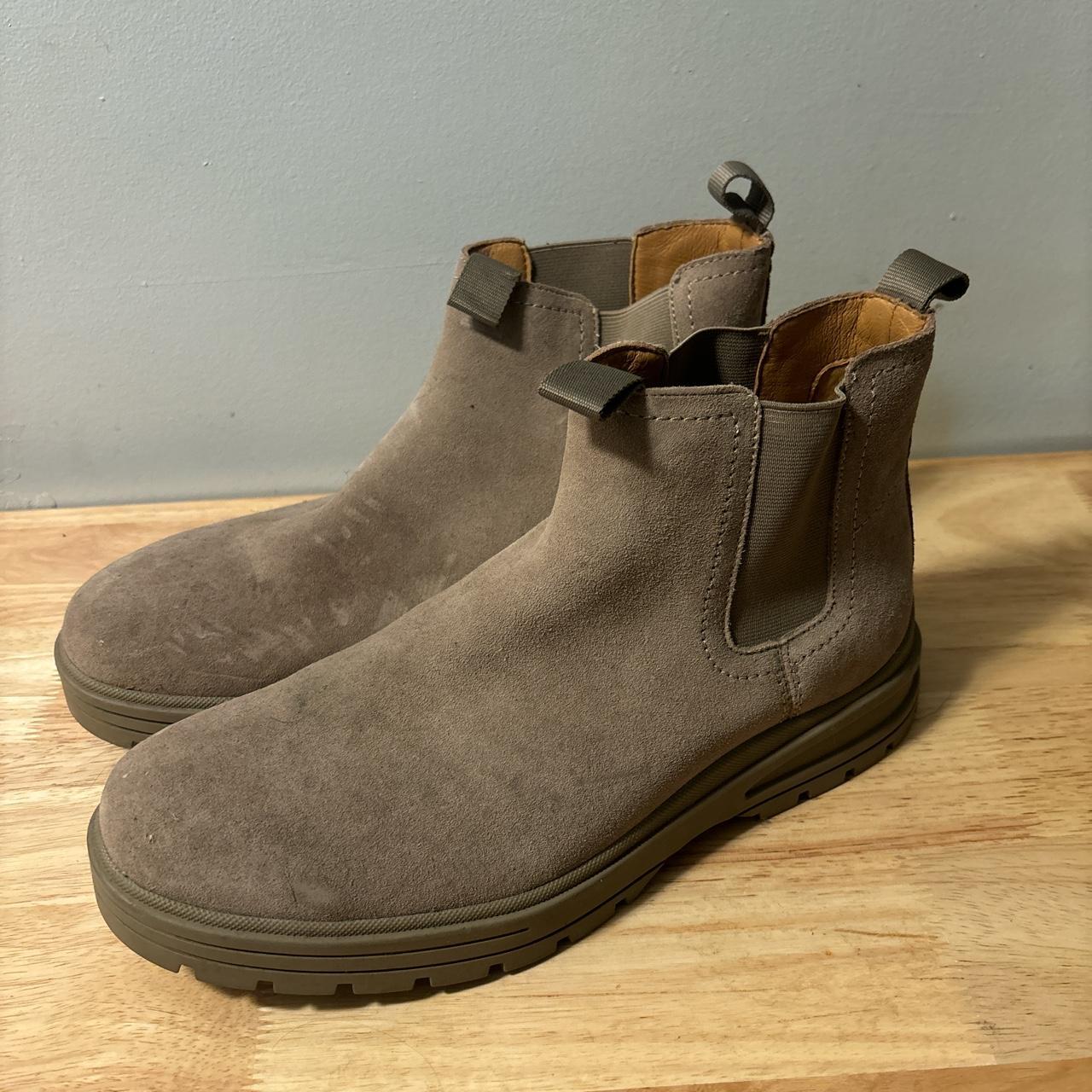 mens grey suede boots