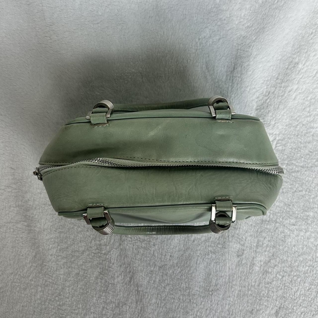 Vintage Arezzo green purse with silver accents