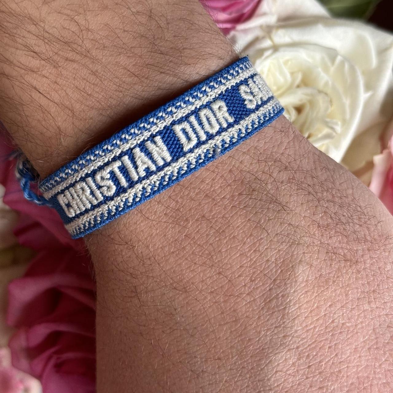 J Adior Bracelet Set Bracelet Dior Tissu Bleu Dior Jewelry