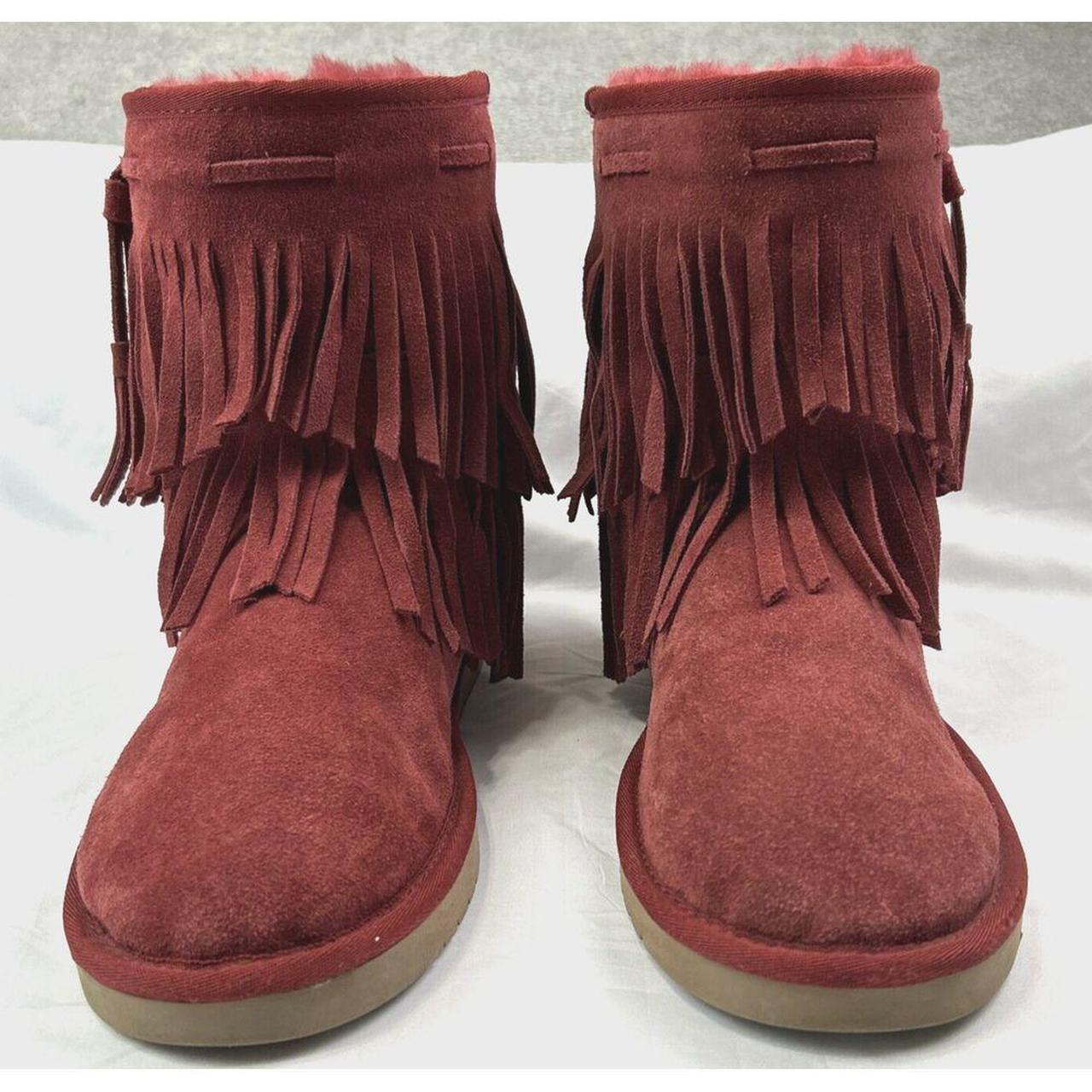 Koolaburra by ugg fringe boots best sale