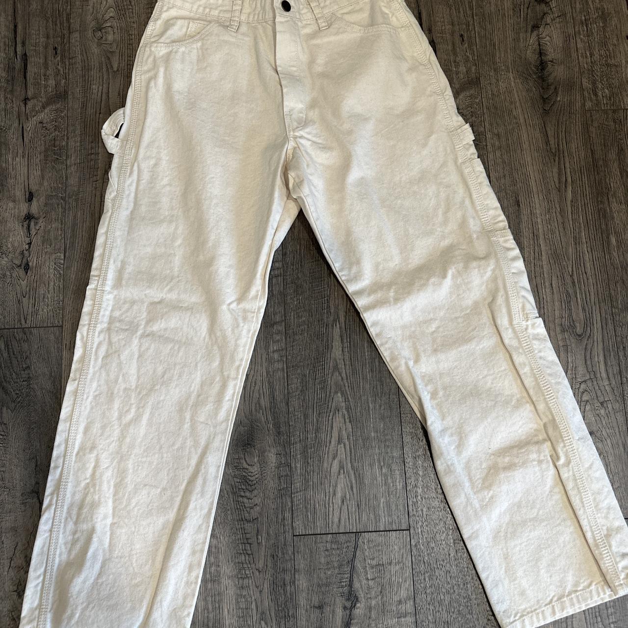 Dickies Relaxed Fit Painter’s Pants Beige Size... - Depop