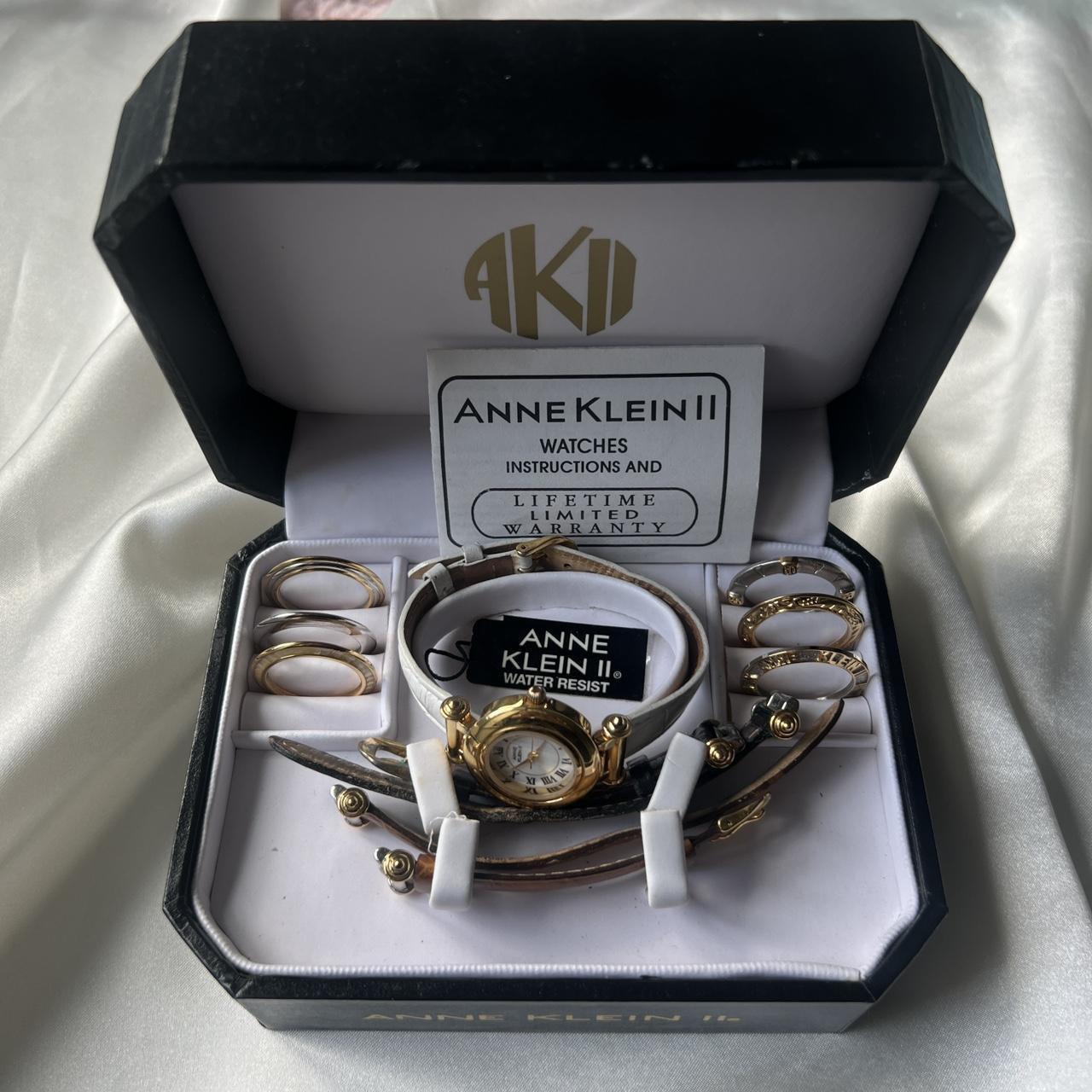 Anne Klein II Interchangeable Bezel and Band. Depop