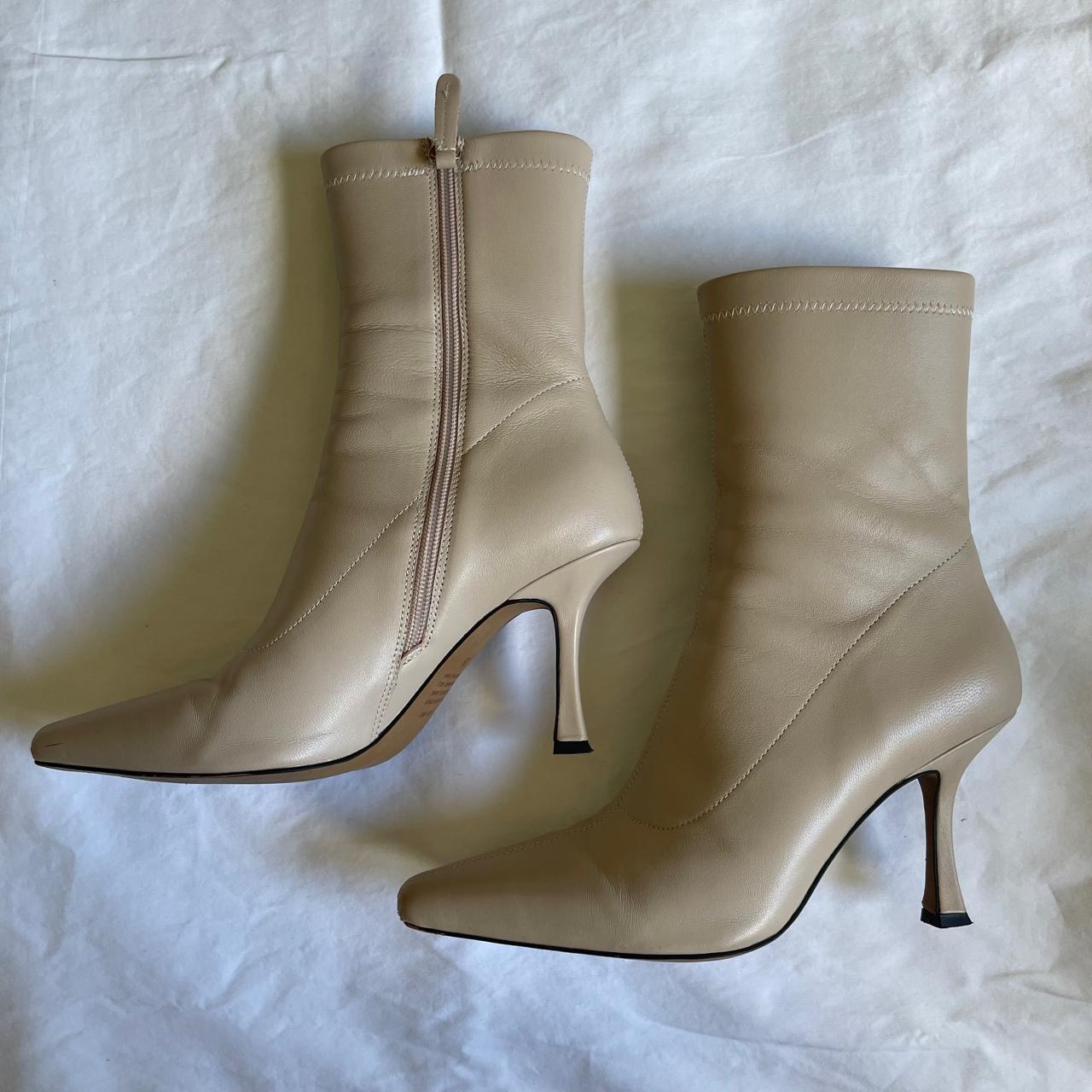 Alias Mae carmen boot cream Size EU 39 Worn a... - Depop