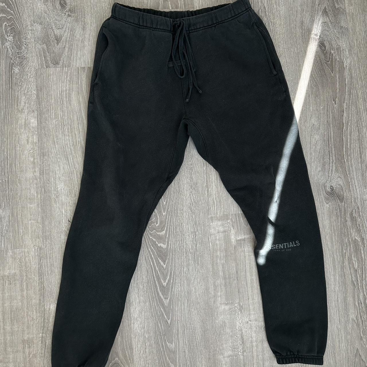 Black essential/fear of god sweats - Depop