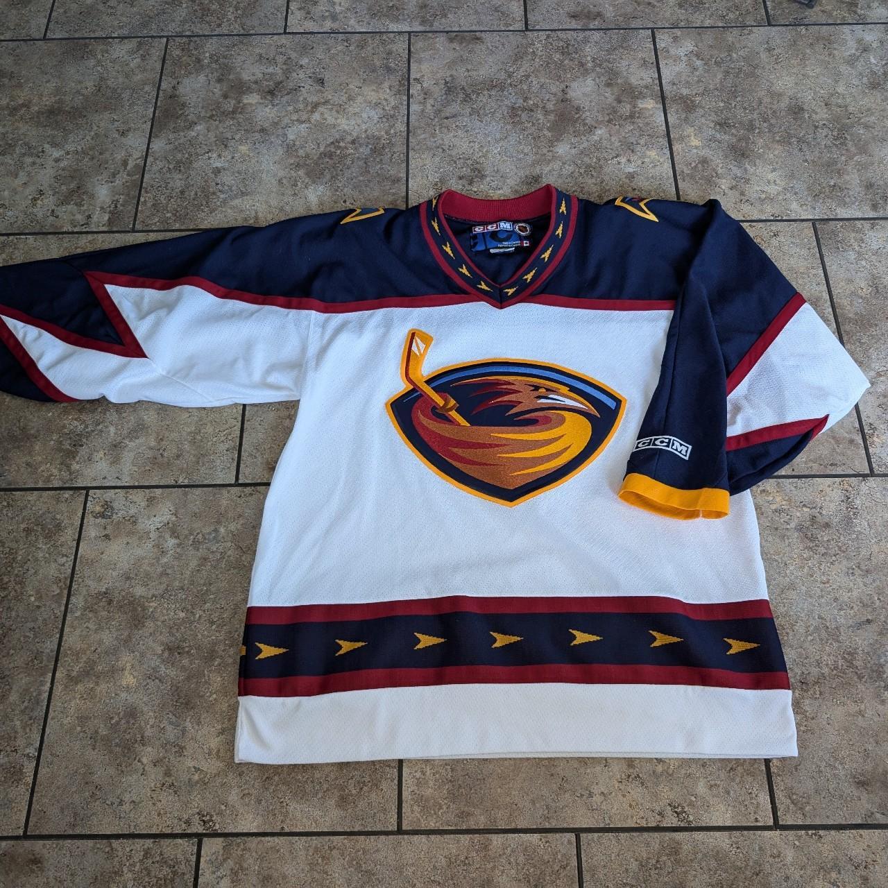 Vintage Pro Player Atlanta Thrashers Alternate Thunderbird top NHL Hockey Jersey 3XL