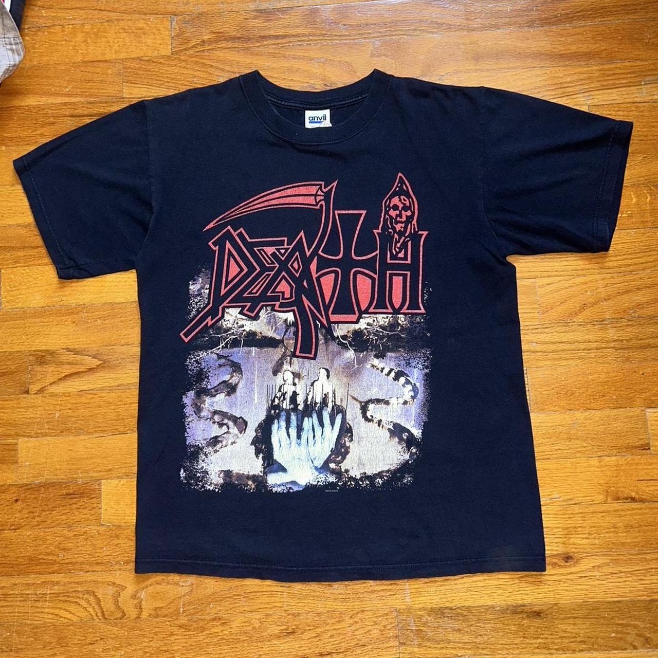 【レア】Death 「Symbolic」 Tシャツ　メンバー　サイン入　Lサイズ レア】Death 「Symbolic」 Tシャツ メンバー サイン入 Lサイズ レア