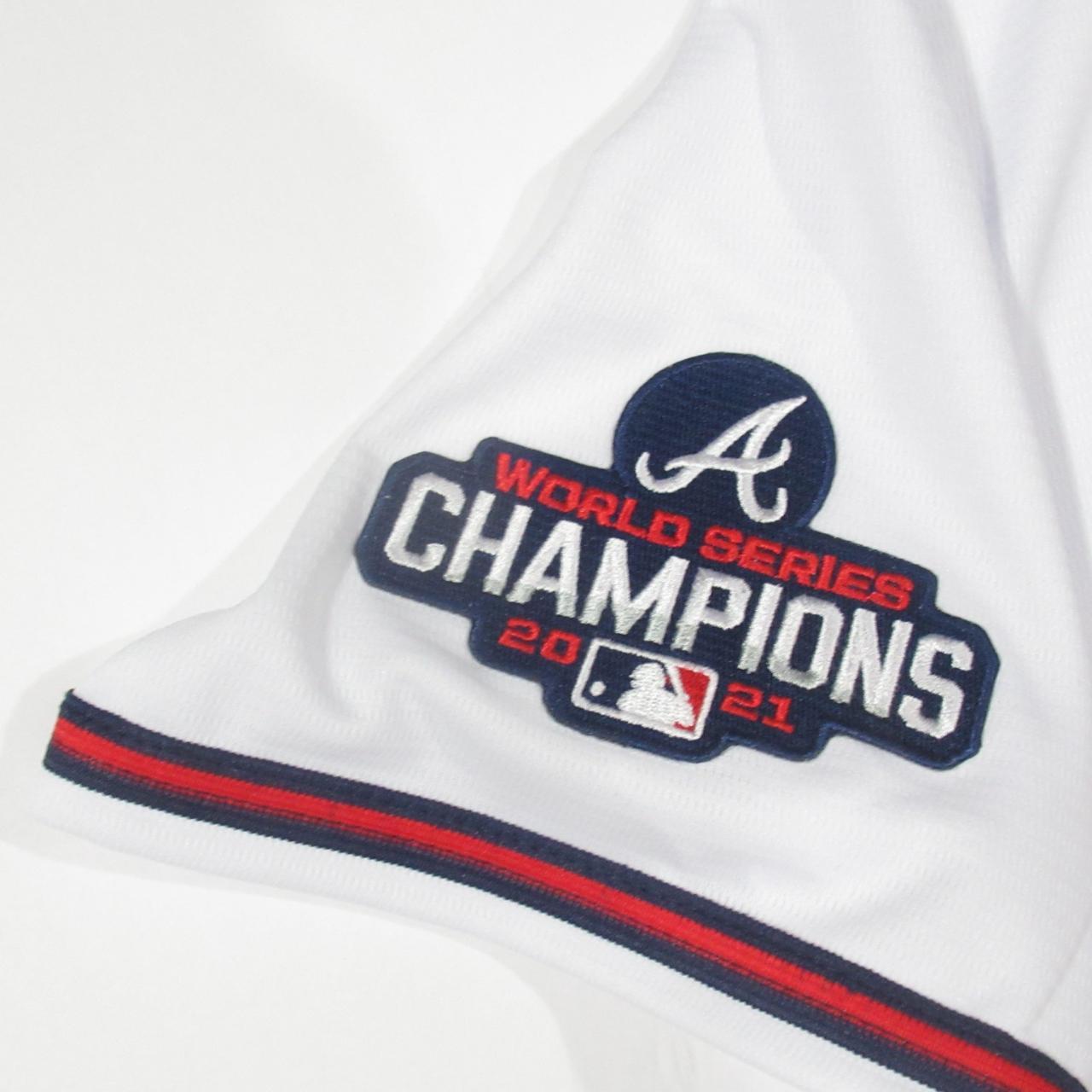 Ronald Acuna Jr #13 Nike Atlanta Braves 2021 World Series Champions Jersey  White