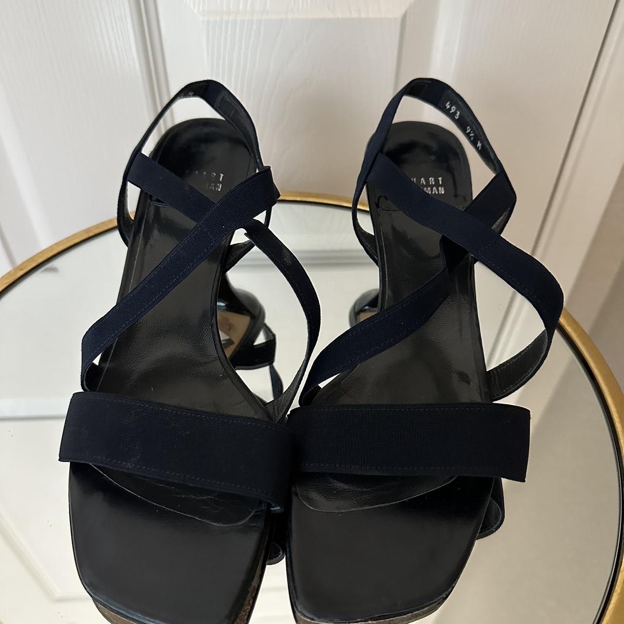 Stuart weitzman blue sandals on sale