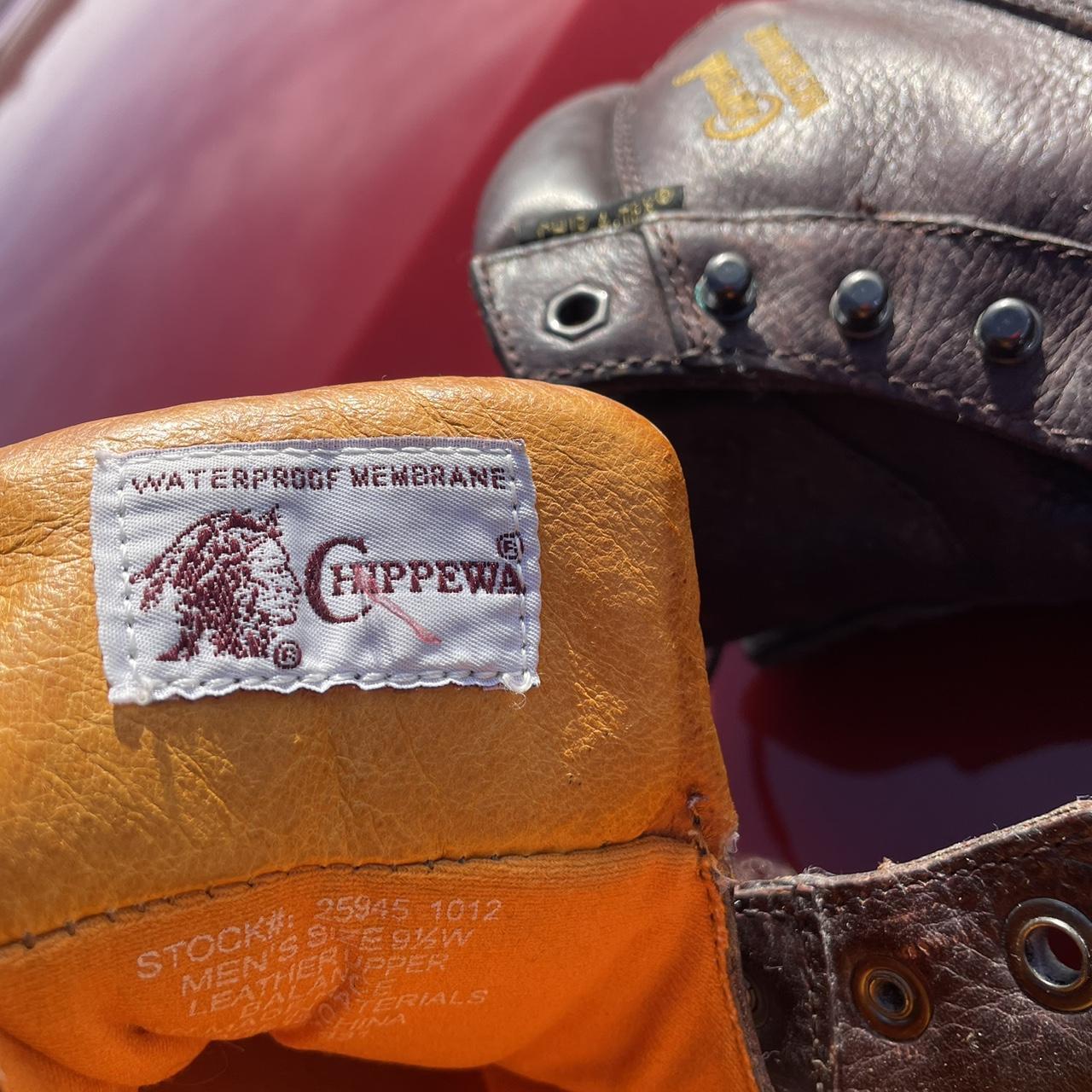 Chippewa Boots Made in USA They do have original laces Depop