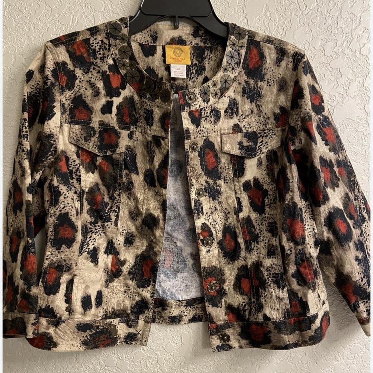Ruby Rd. Women's Jacket - Multi/Brown - 14 – Leop… - image 2