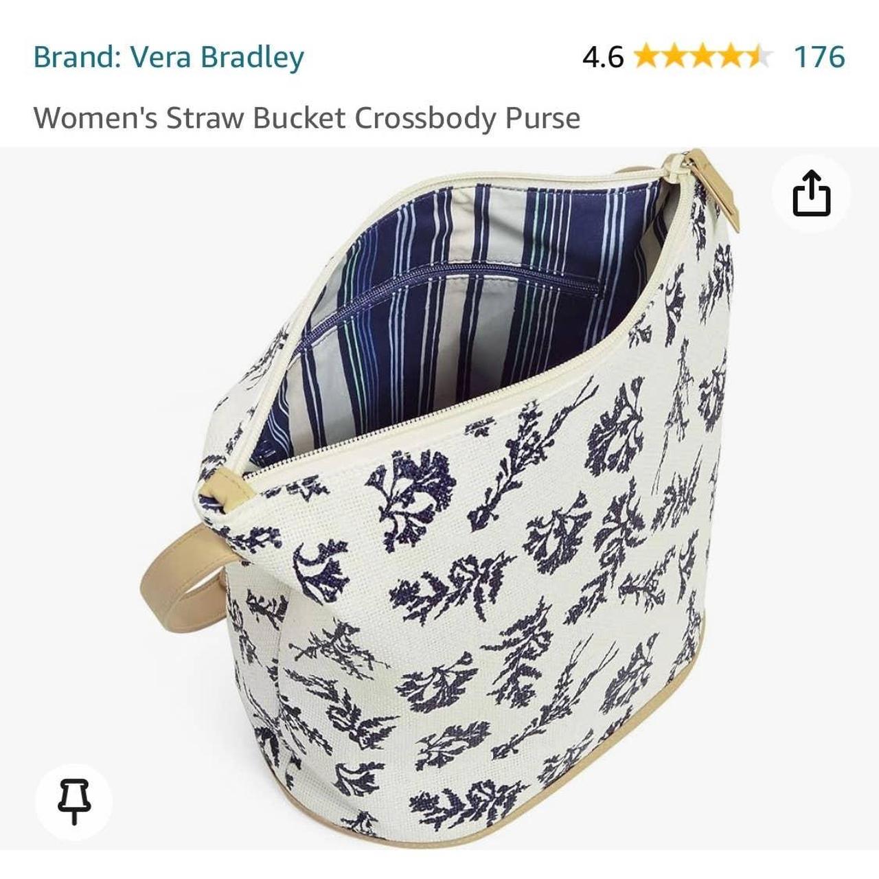 Vera bradley straw on sale crossbody