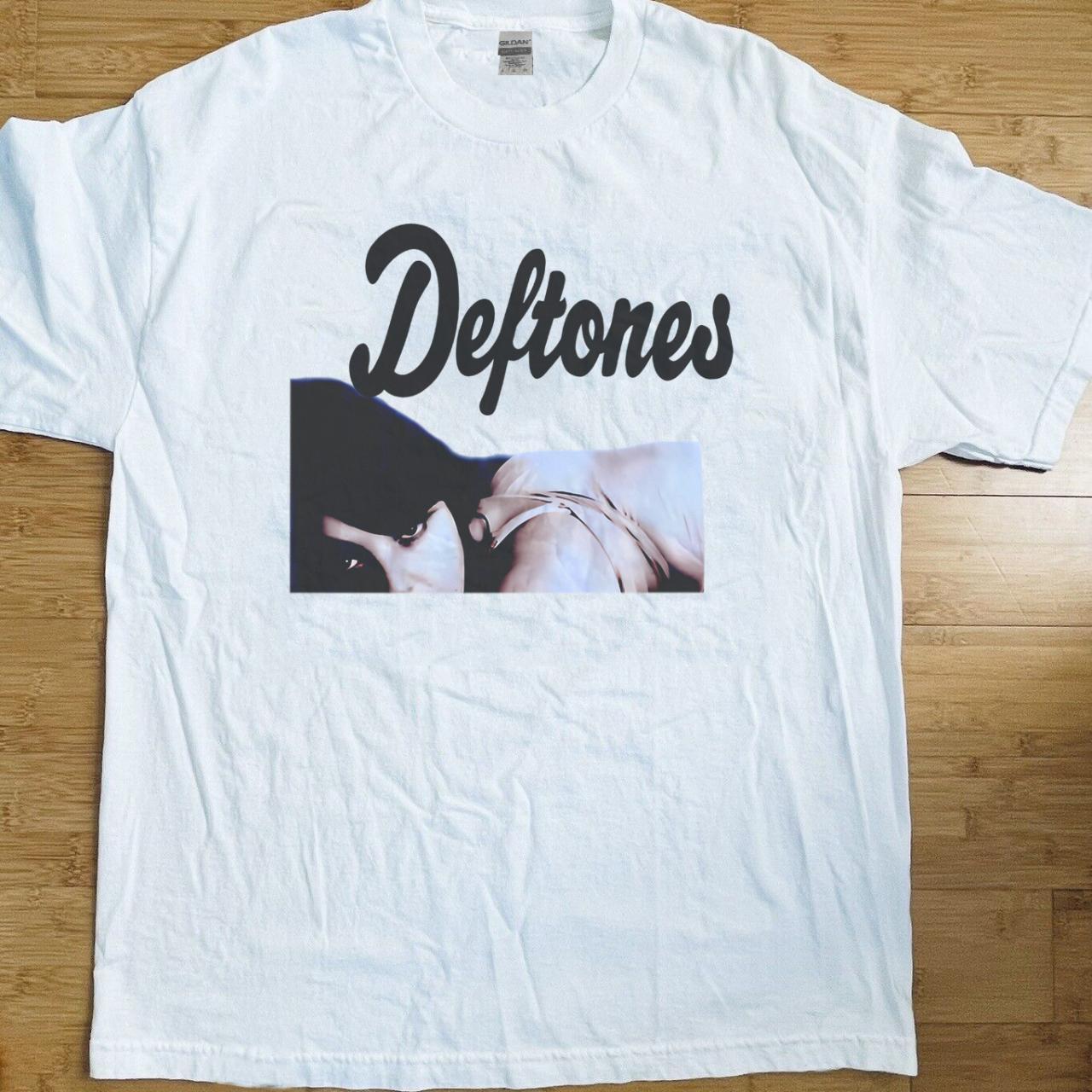 Deftones T shirt Gildan Heavy Tag Size Large Pit to - Depop