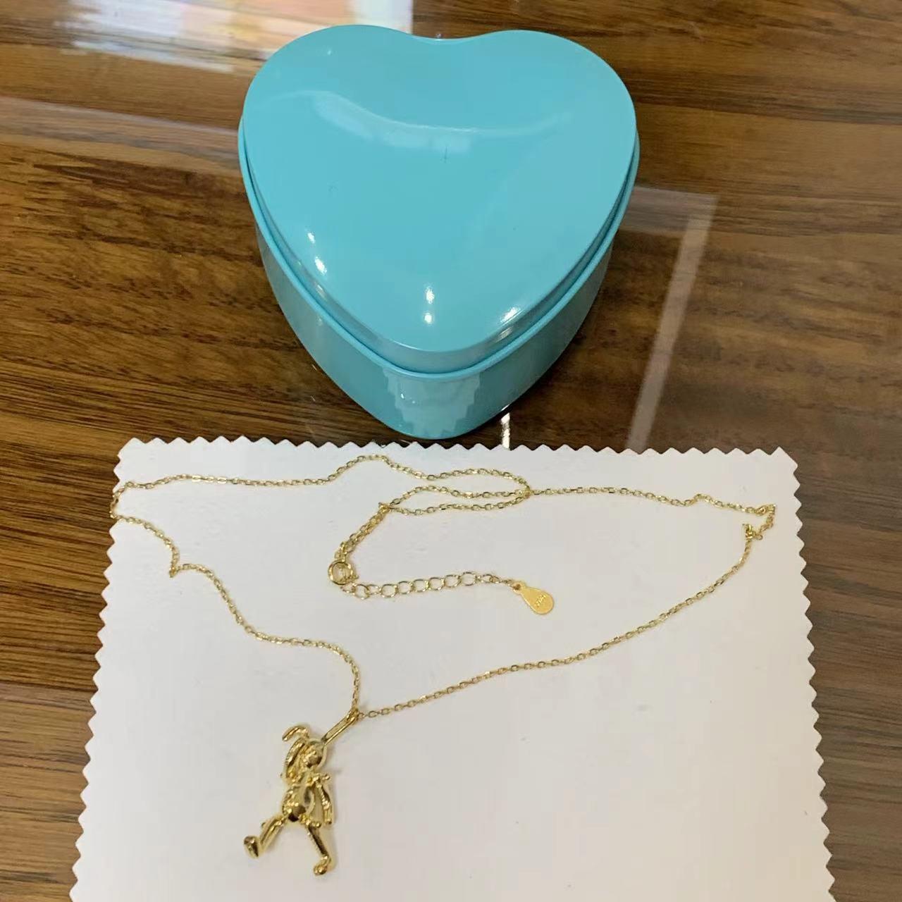 Rabbit Gold Necklace - Chain length: About 42cm -... - Depop