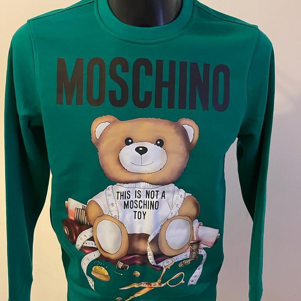 Blue 2024 moschino jumper