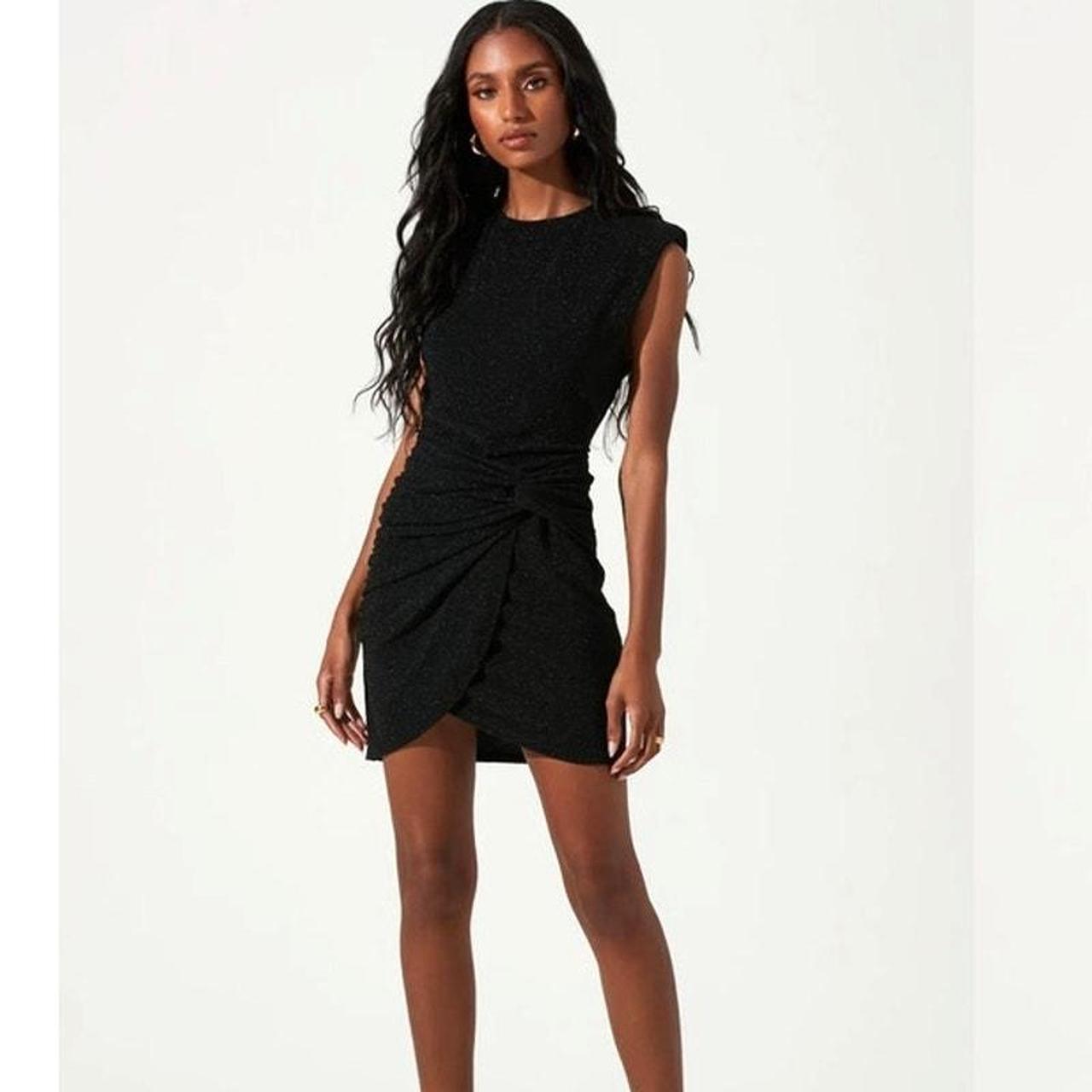 Astr black dress best sale