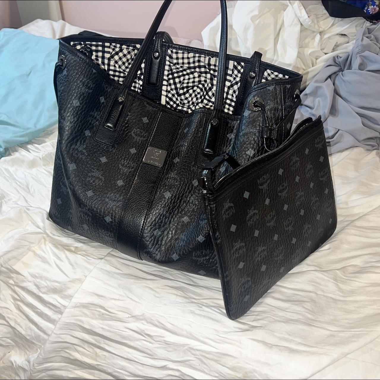 MCM Medium Liz Reversible Tote Bag - Black for Women