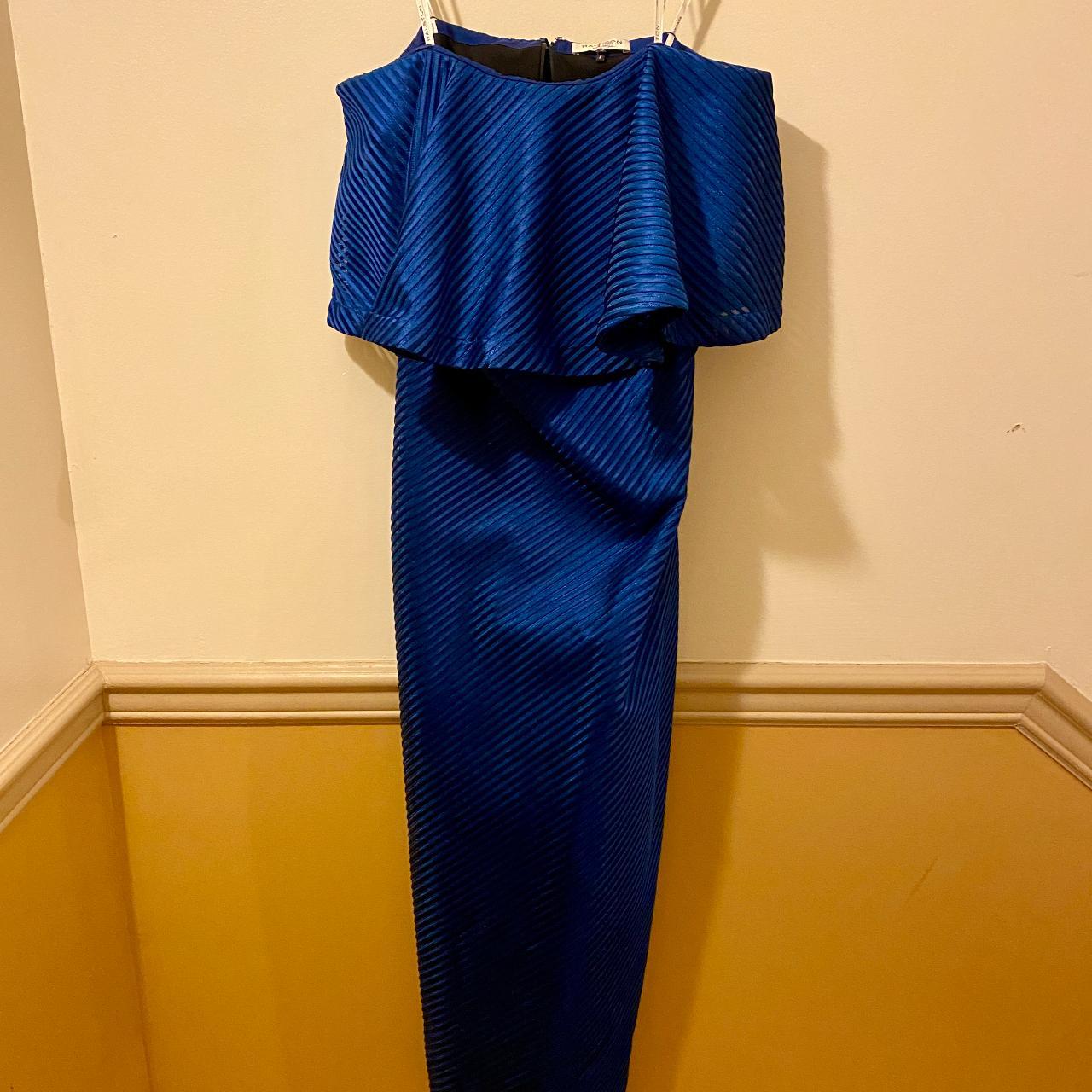 Halston Heritage Blue Ball Gown