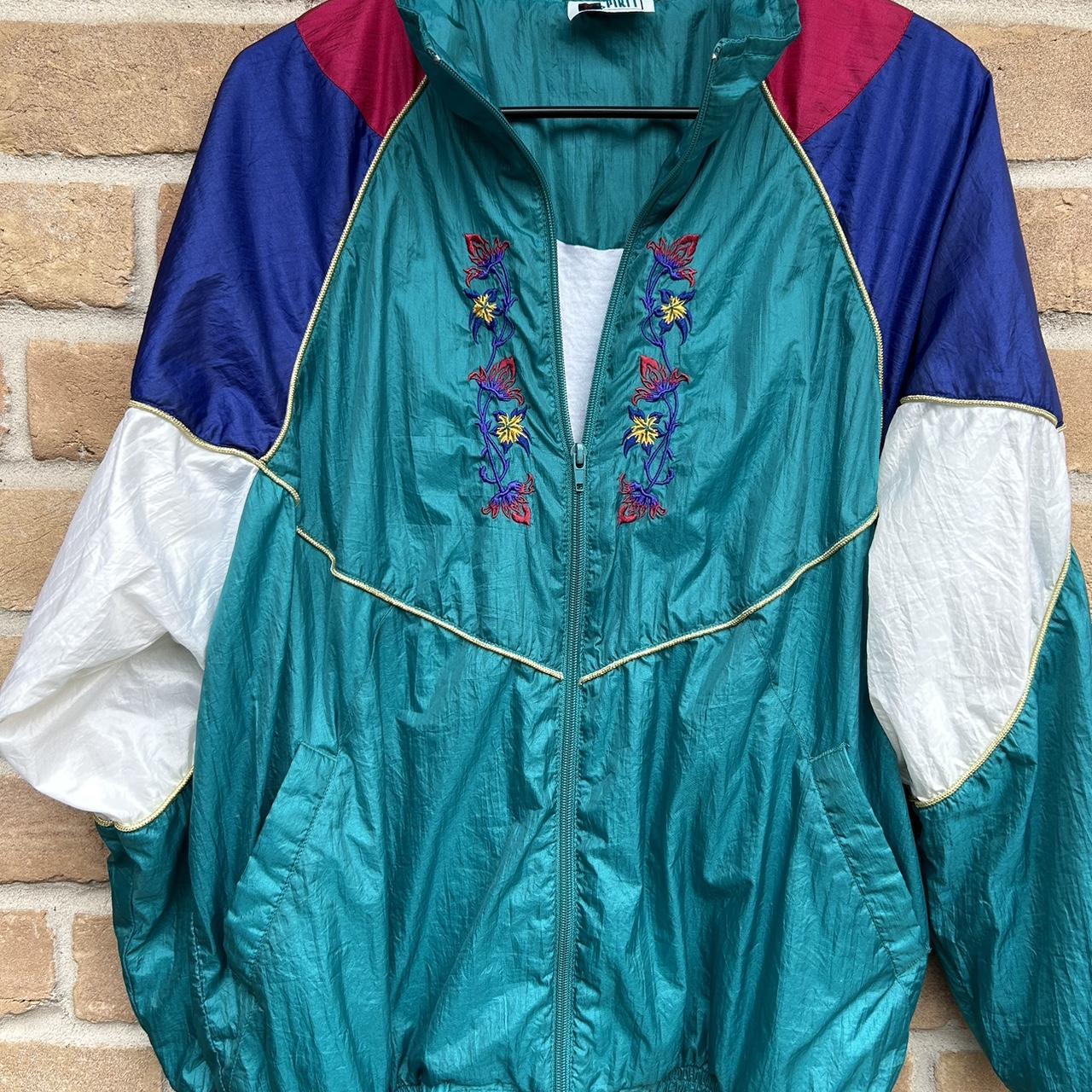 Vintage Bold Spirit teal tracksuit. All zippers are... - Depop