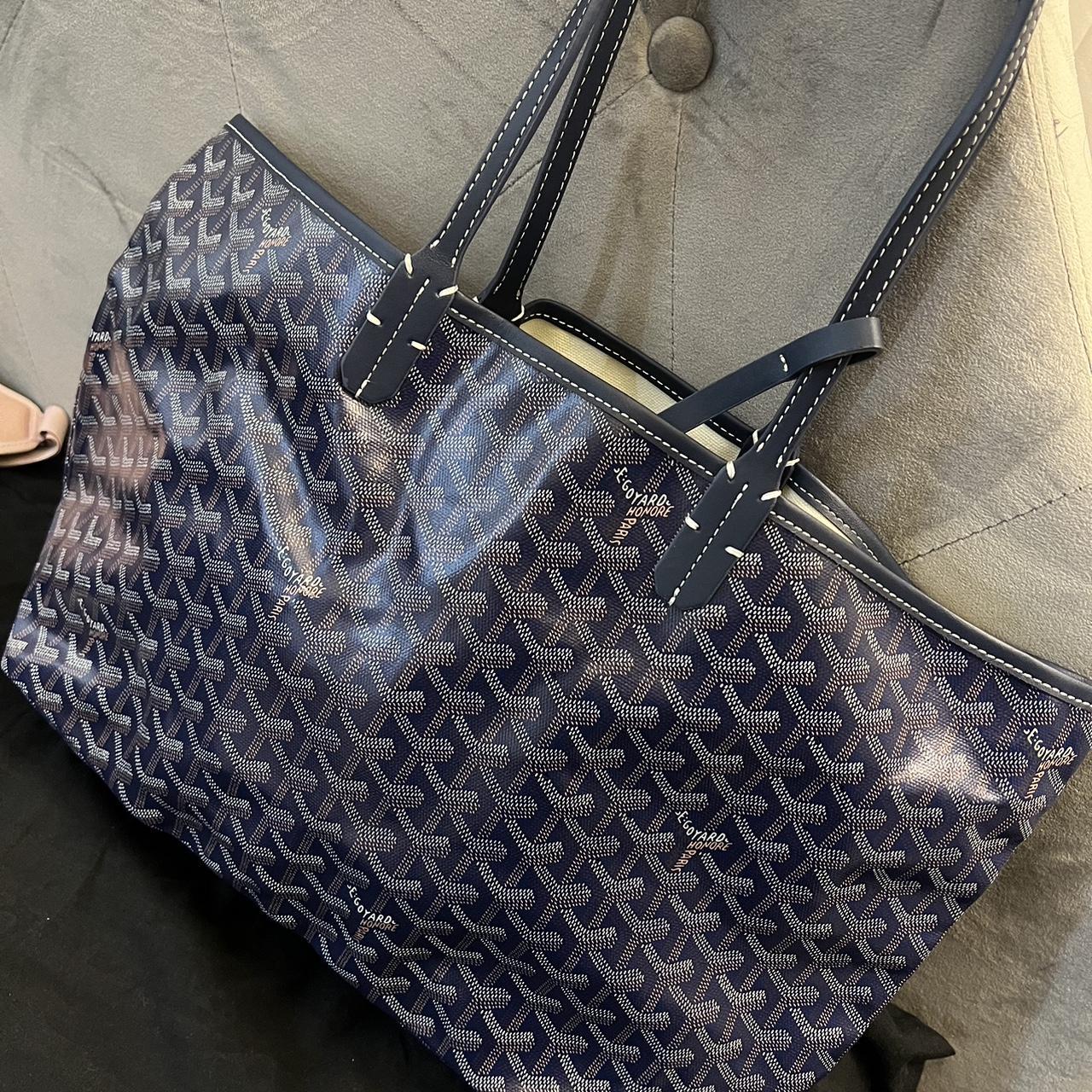Goyard navy blue bag Depop