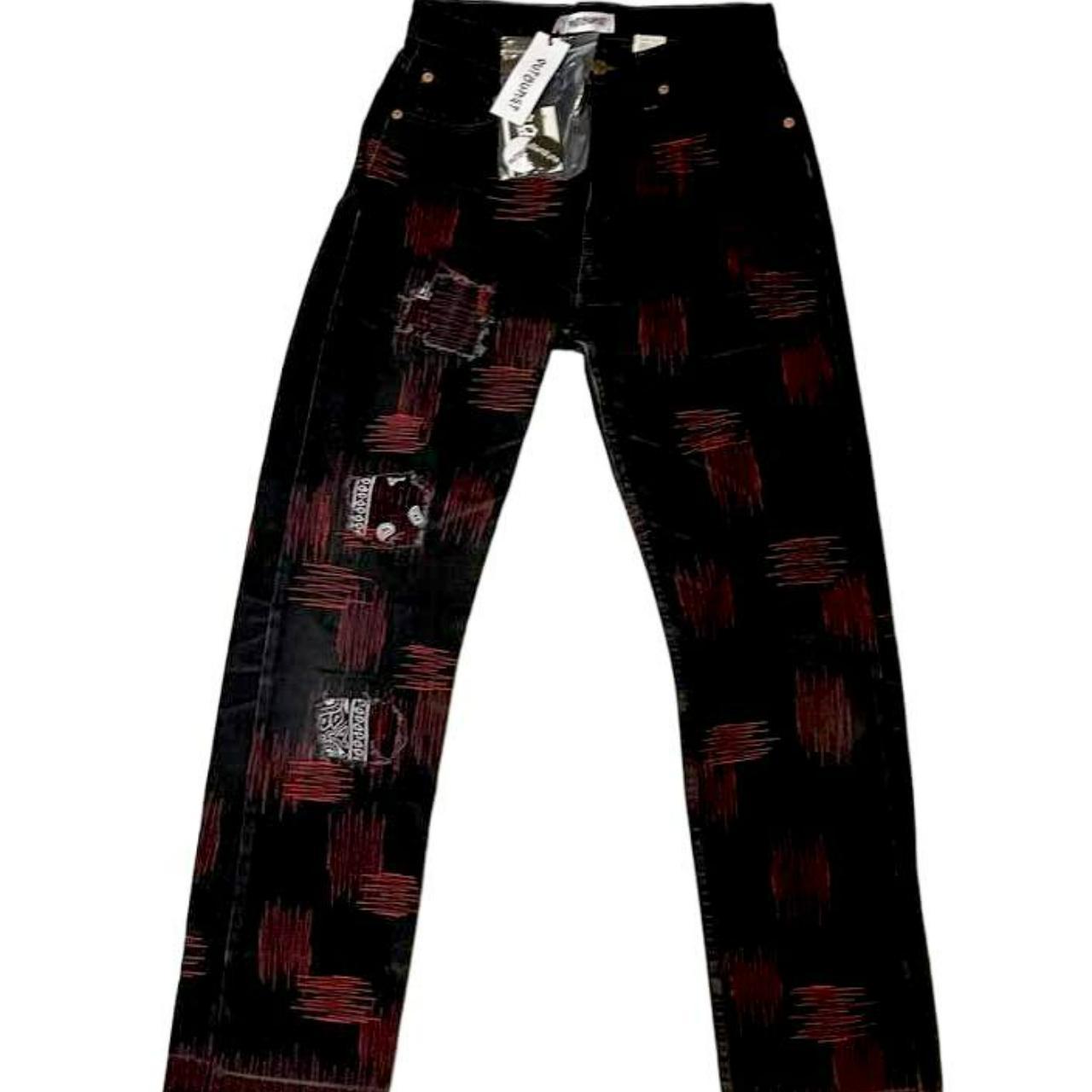 -Jeans Levis's customizzati -Cuciture con cotone... - Depop
