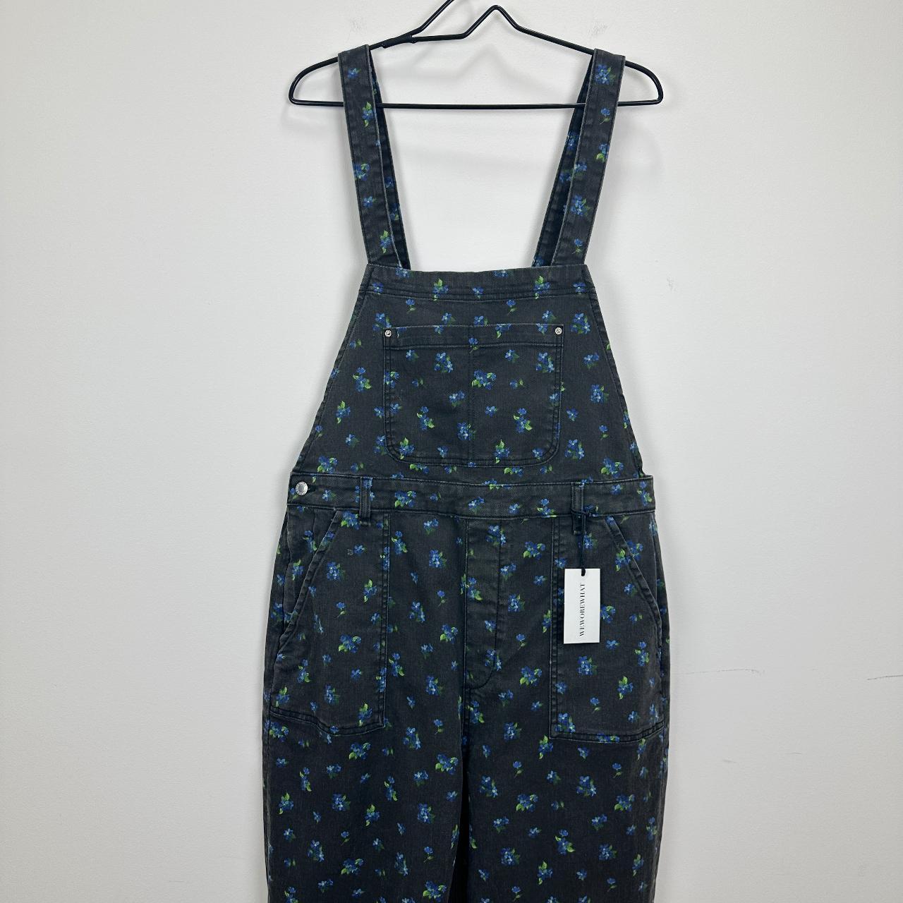 WeWoreWhat Slouchy Blue Denim Overalls NWT size 2024 Small