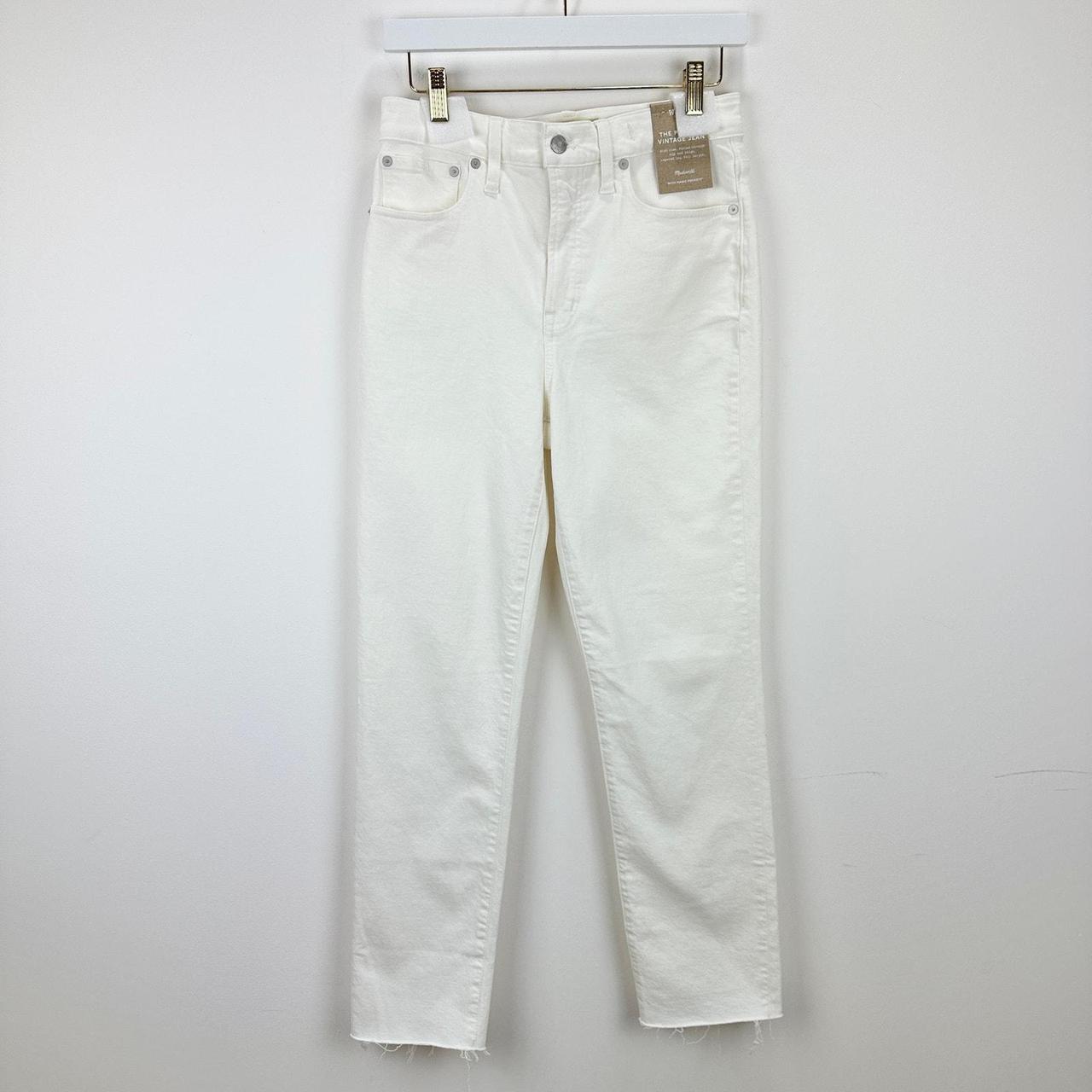 NWT Madewell The Perfect Vintage Jean in Tile White Size 25 on sale Women