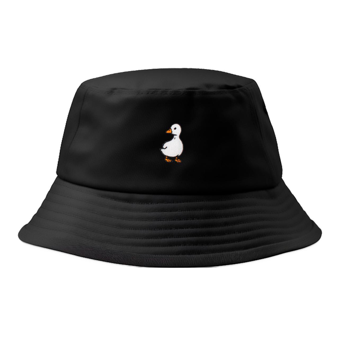 Cute Duck Embroidered Bucket Hat | 100% Cotton |... - Depop
