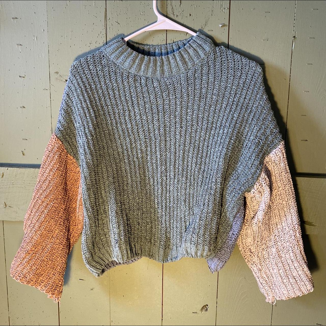 Multi colored 2024 knit sweater