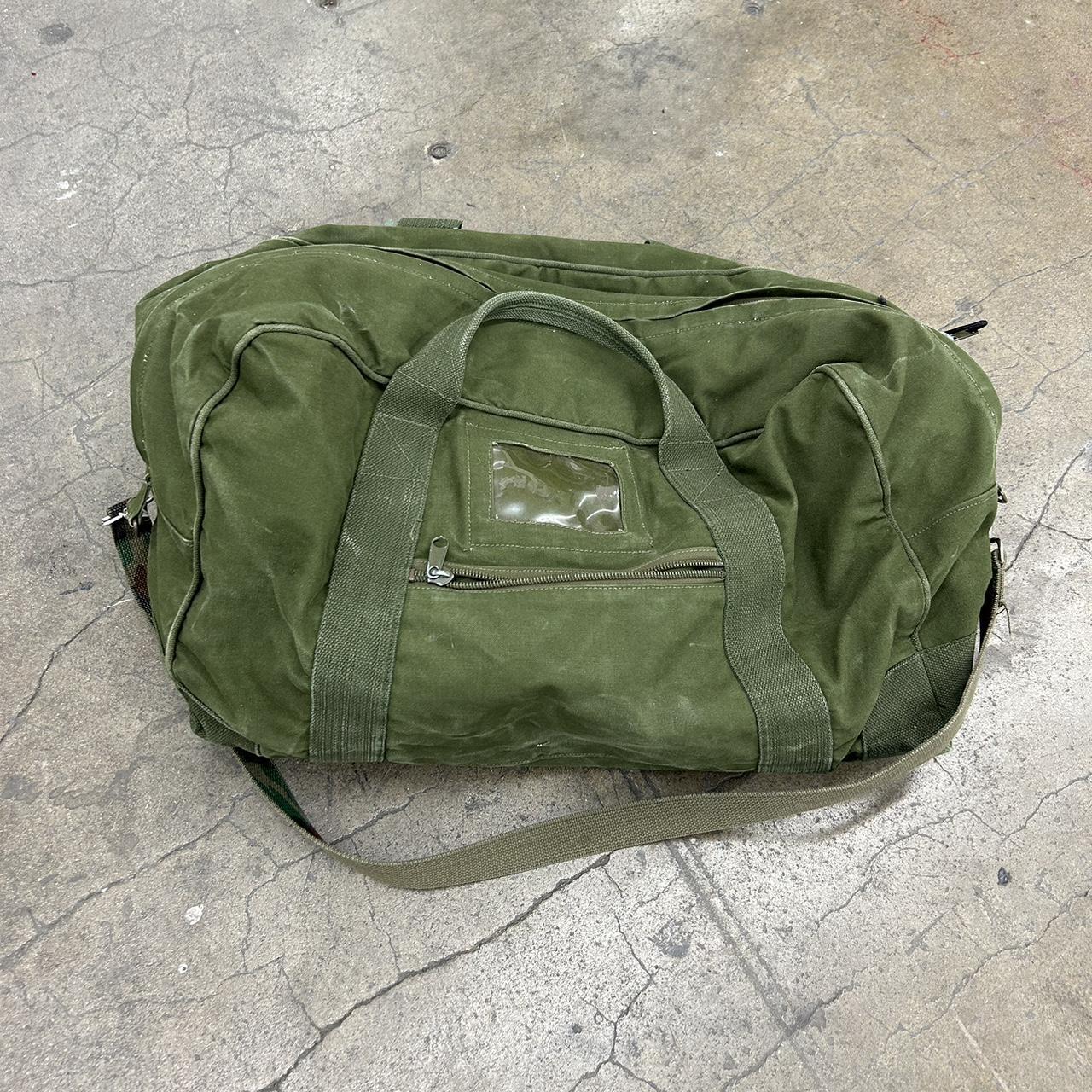Vintage green Army duffle bag XL Depop