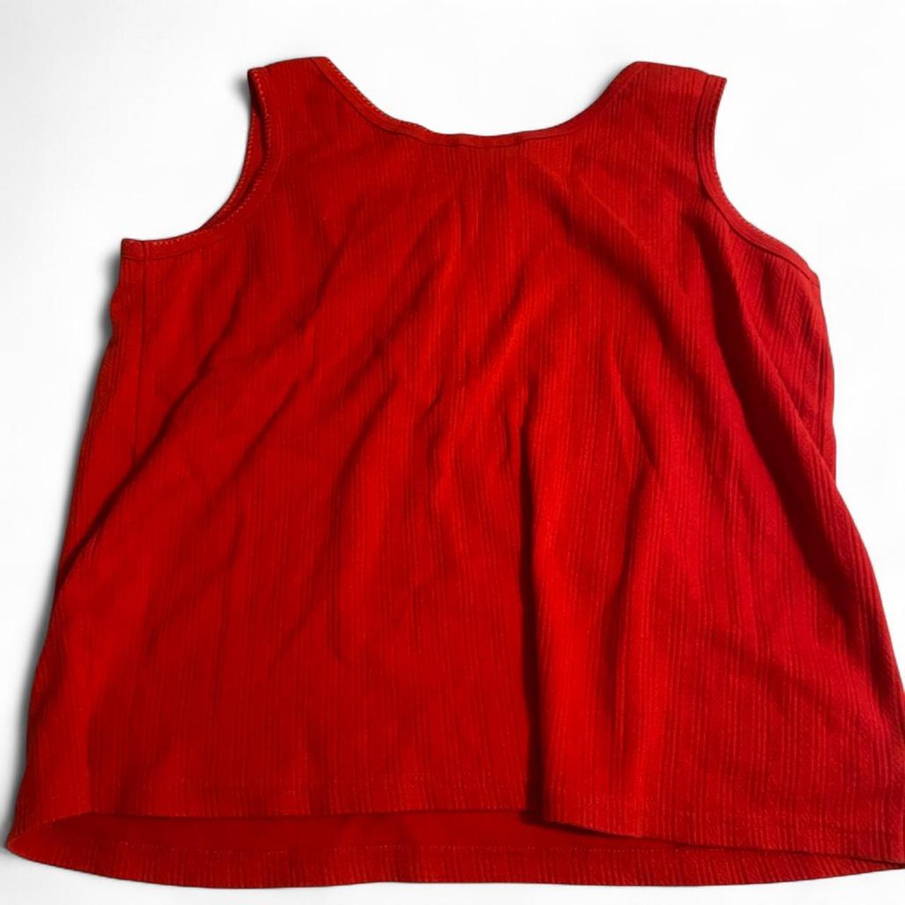 Basic Editions Women's Tank top - Red - M – Basic… - image 4