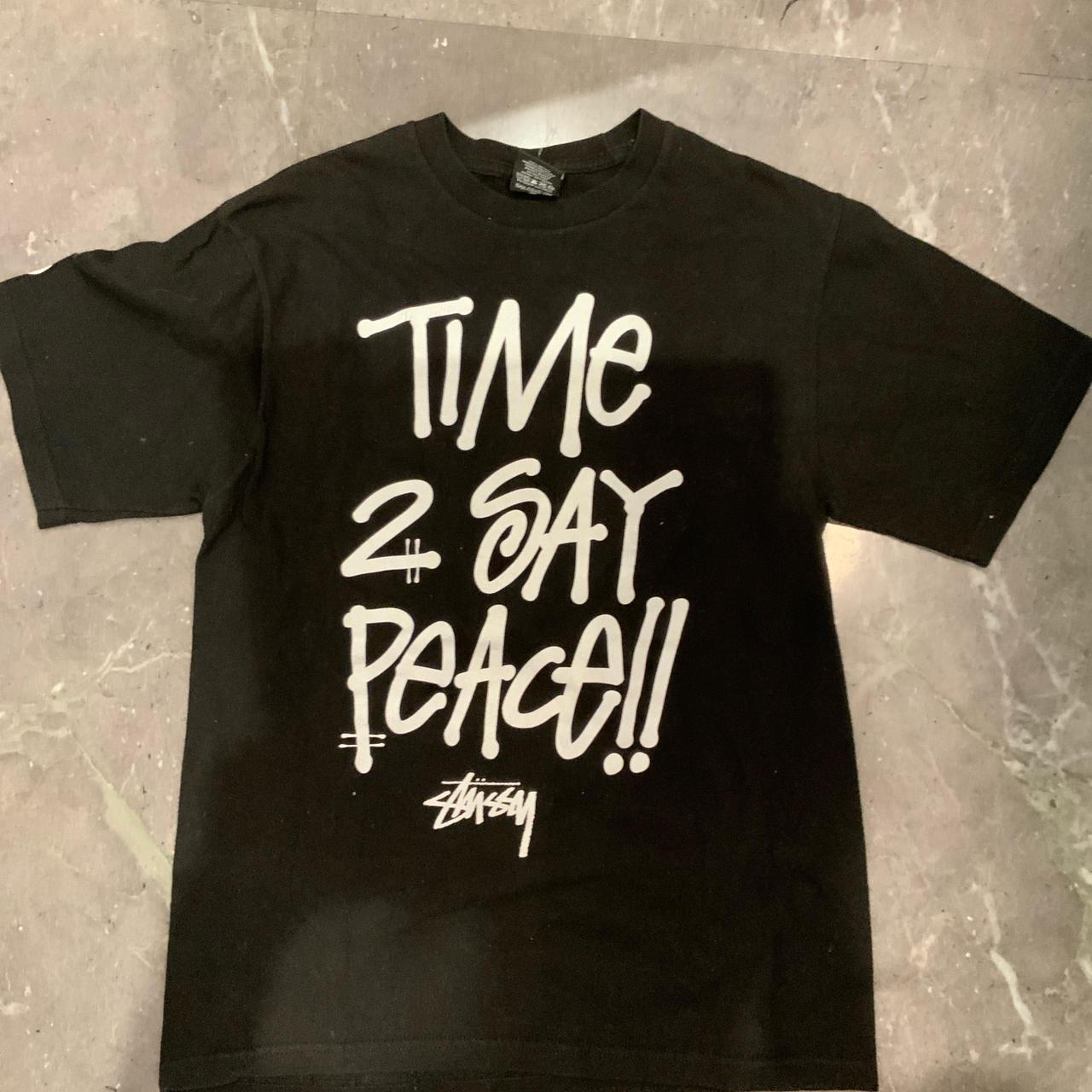 【OLD STUSSY】Stussy SS Peace Link Tee Y2K STUSSY 