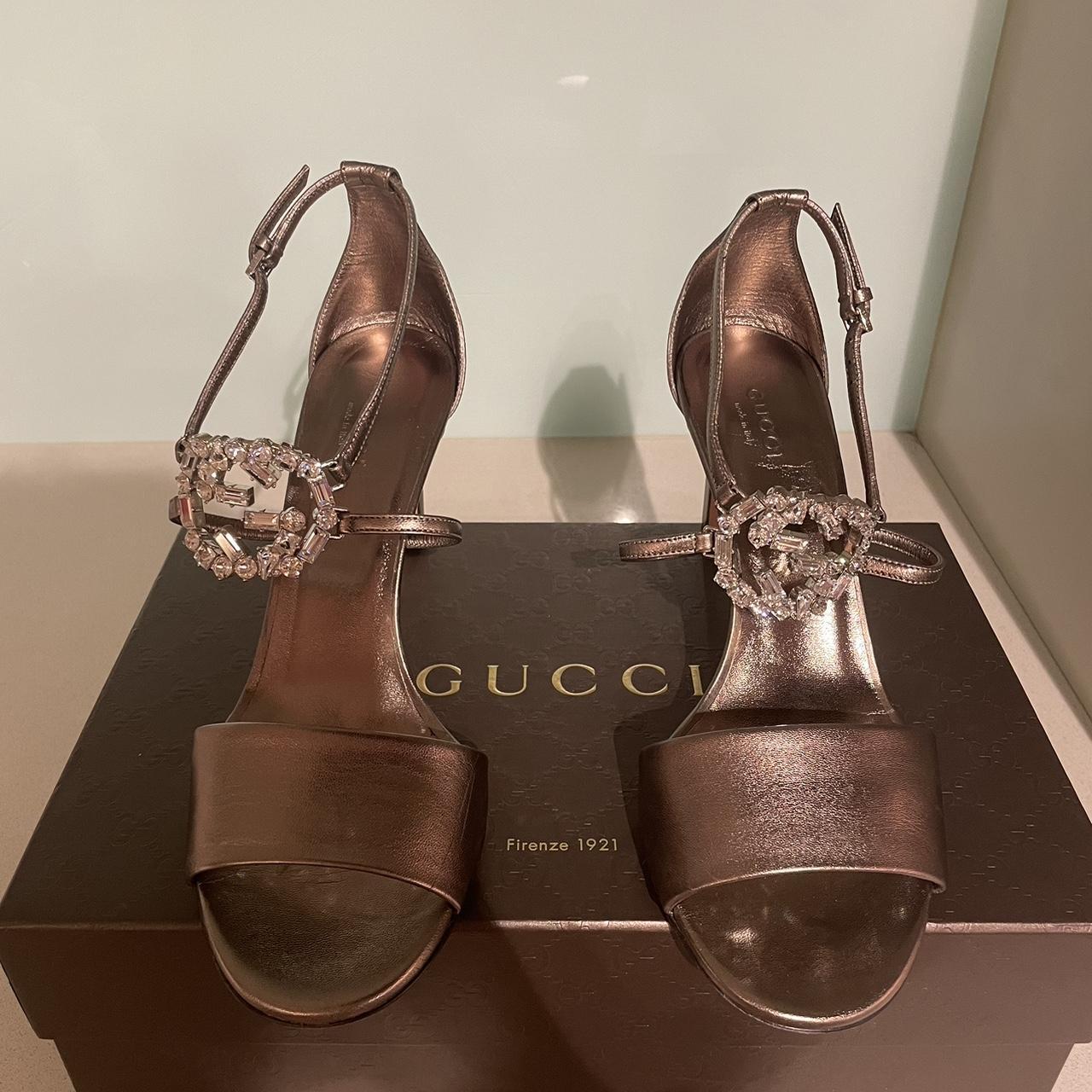 Gucci on sale crystal sandals