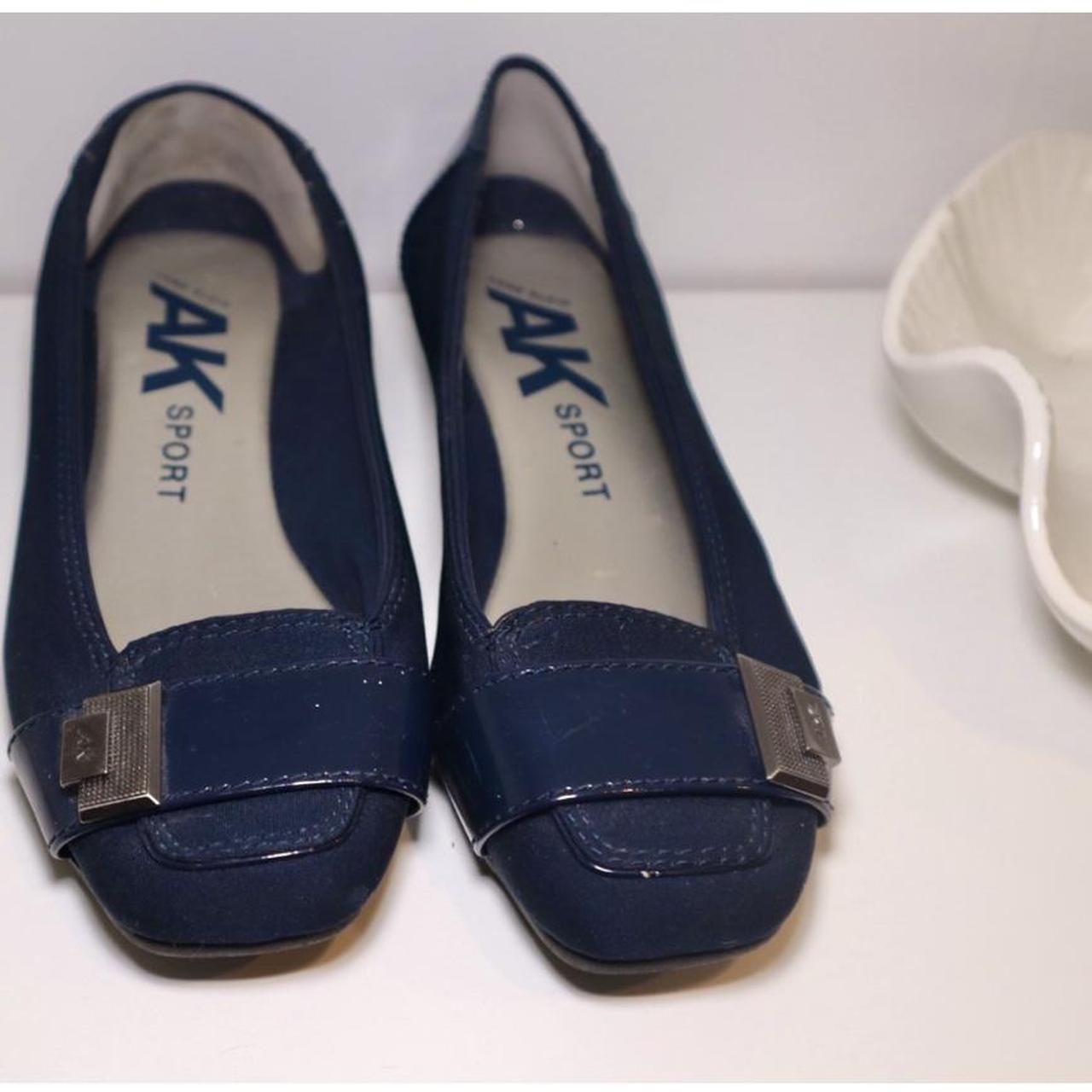 Ballet Flats Anne Klein Shoes Navy Ballet Flats Anne Klein 90's