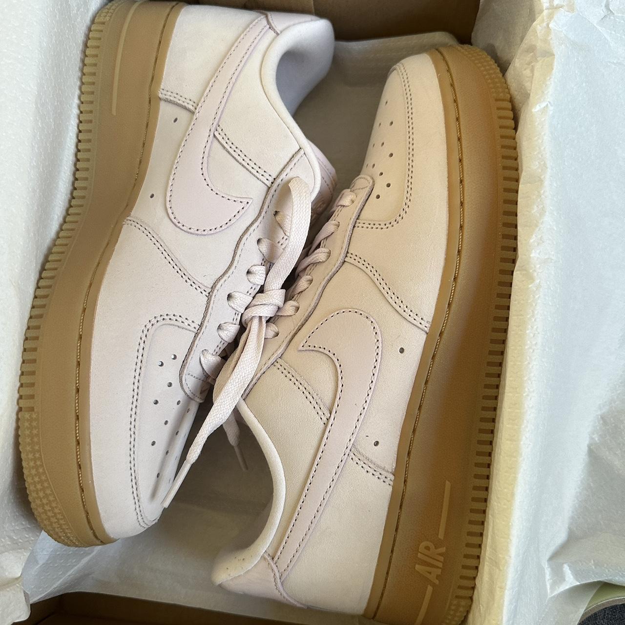 Nike W Air Force 1 PRM MF pearl pink/pearl pink.... - Depop