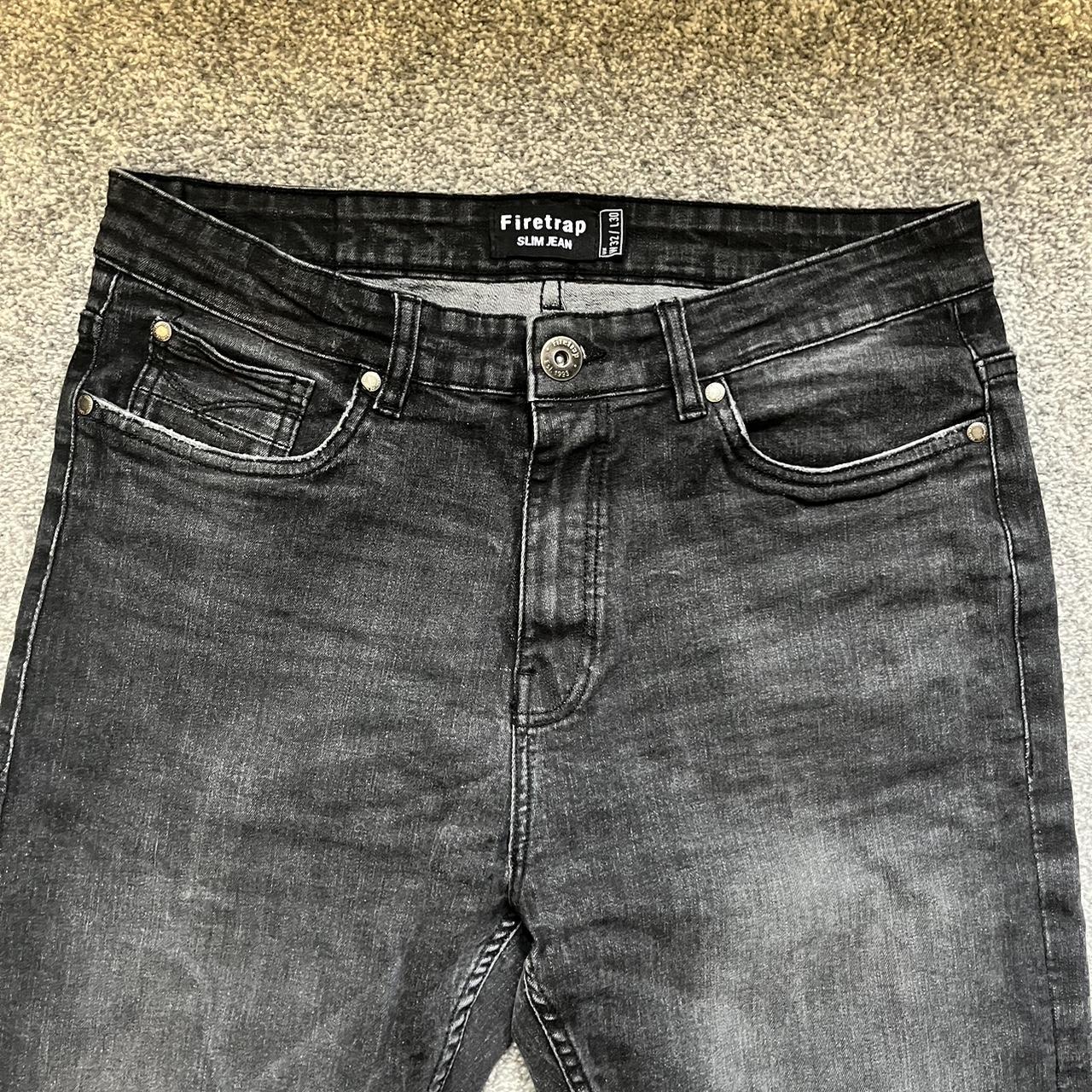 Men’s Firetrap Dark Grey Slim Jeans UK Size... Depop