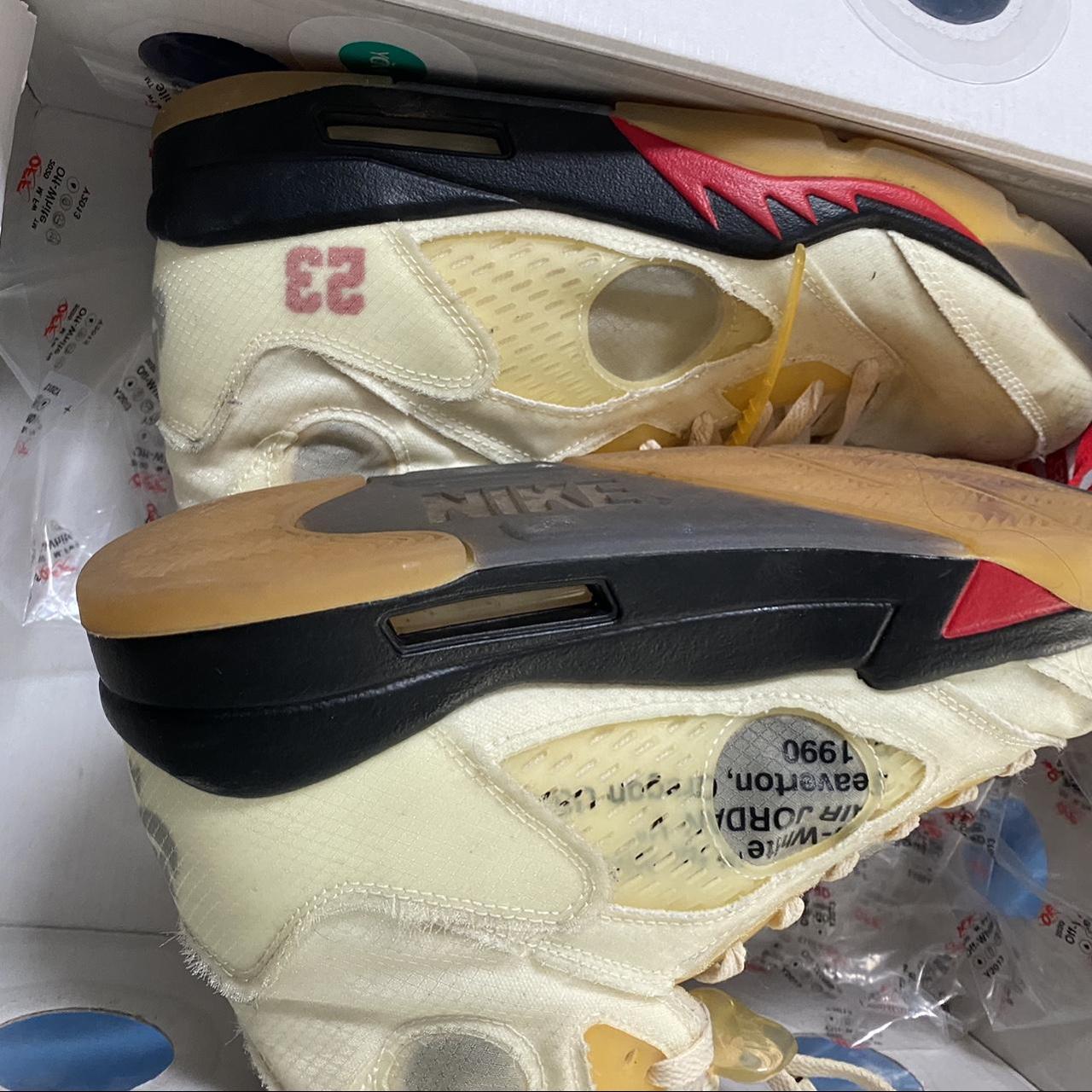 cream off white jordan 5