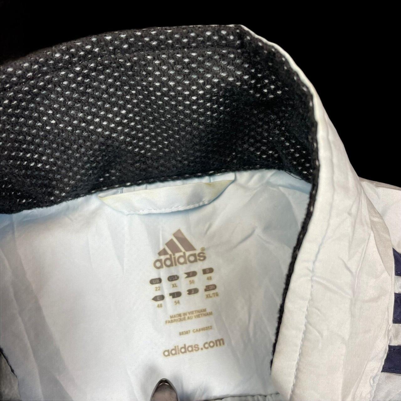 Adidas Blue Black Breathable Full Zip Sports... - Depop