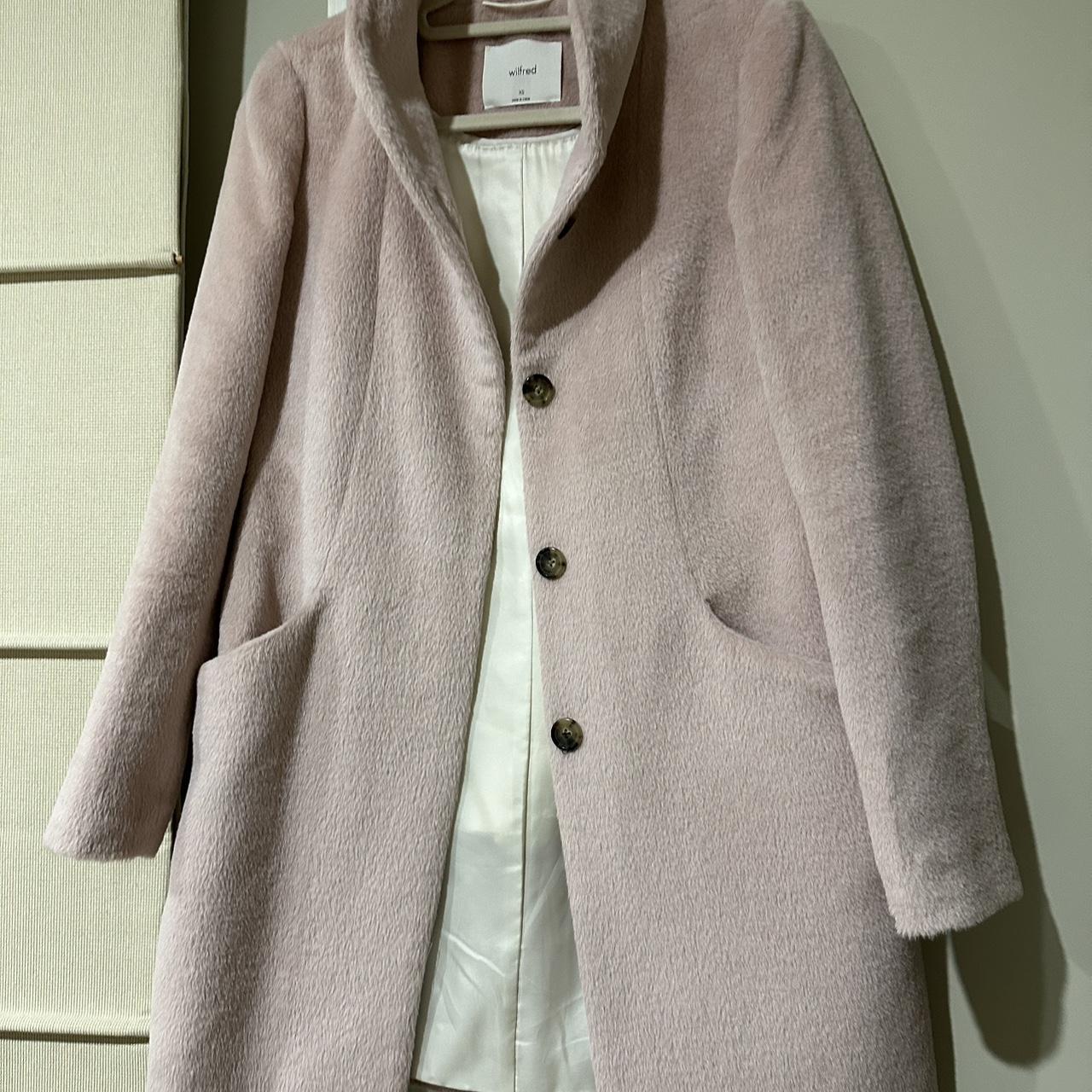 Wool and alpaca coat Brand Aritzia. Depop