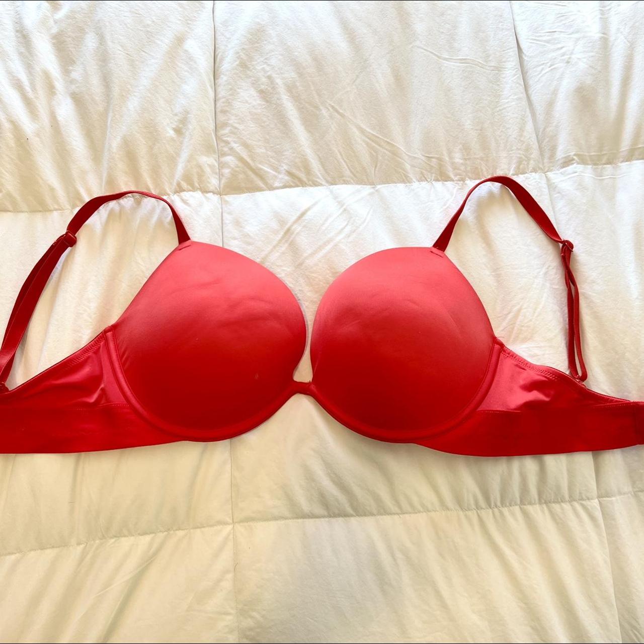 So comfy wireless Victoria Secret's Pink bra. Red - Depop