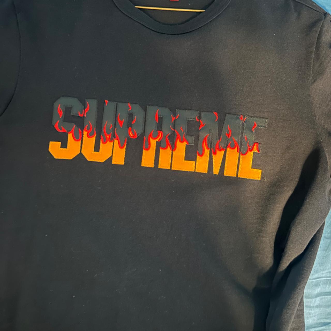 Supreme Flames tee $90 Medium Free shipping - Depop