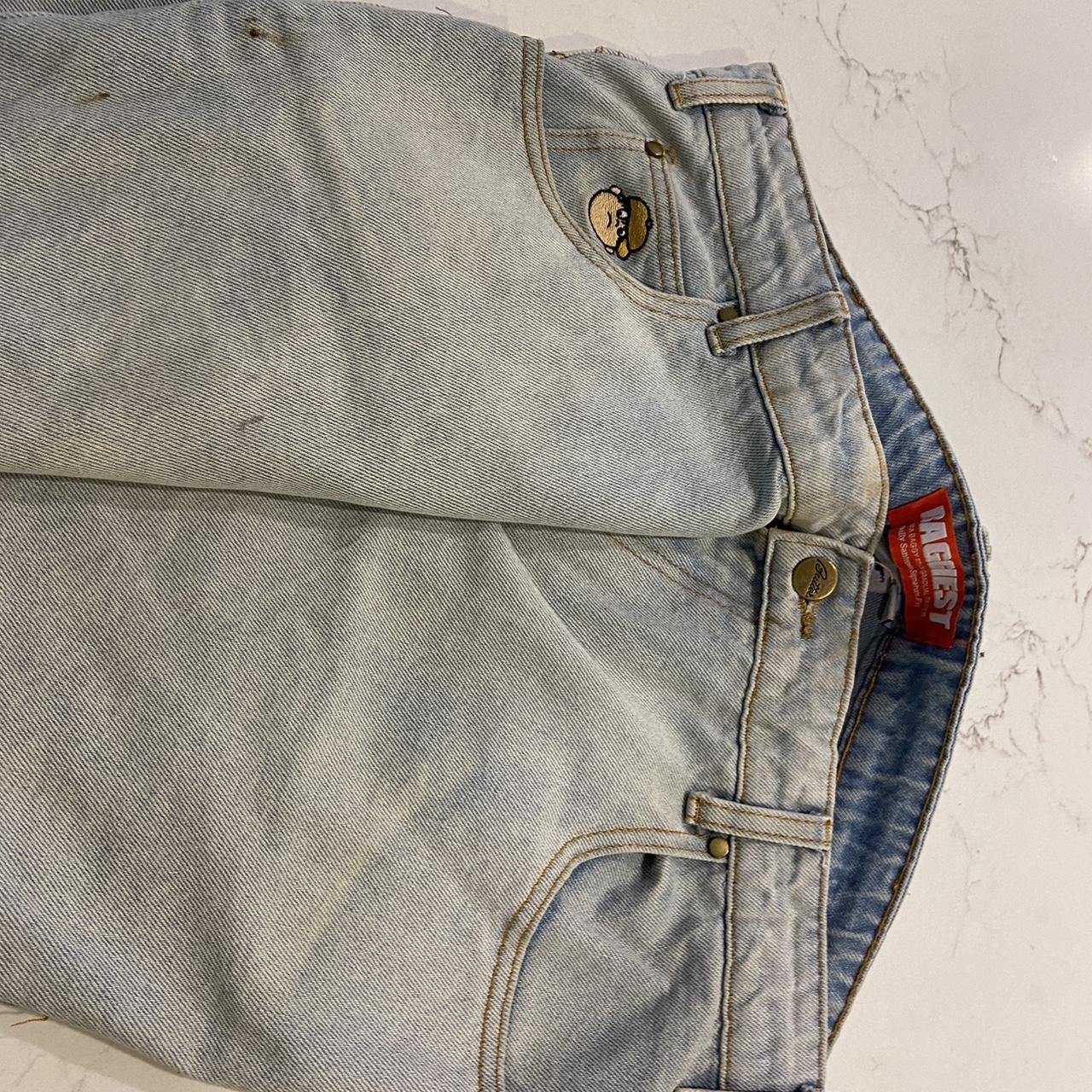 Butter Goods baggiest jeans. Used, wear on hem - Depop