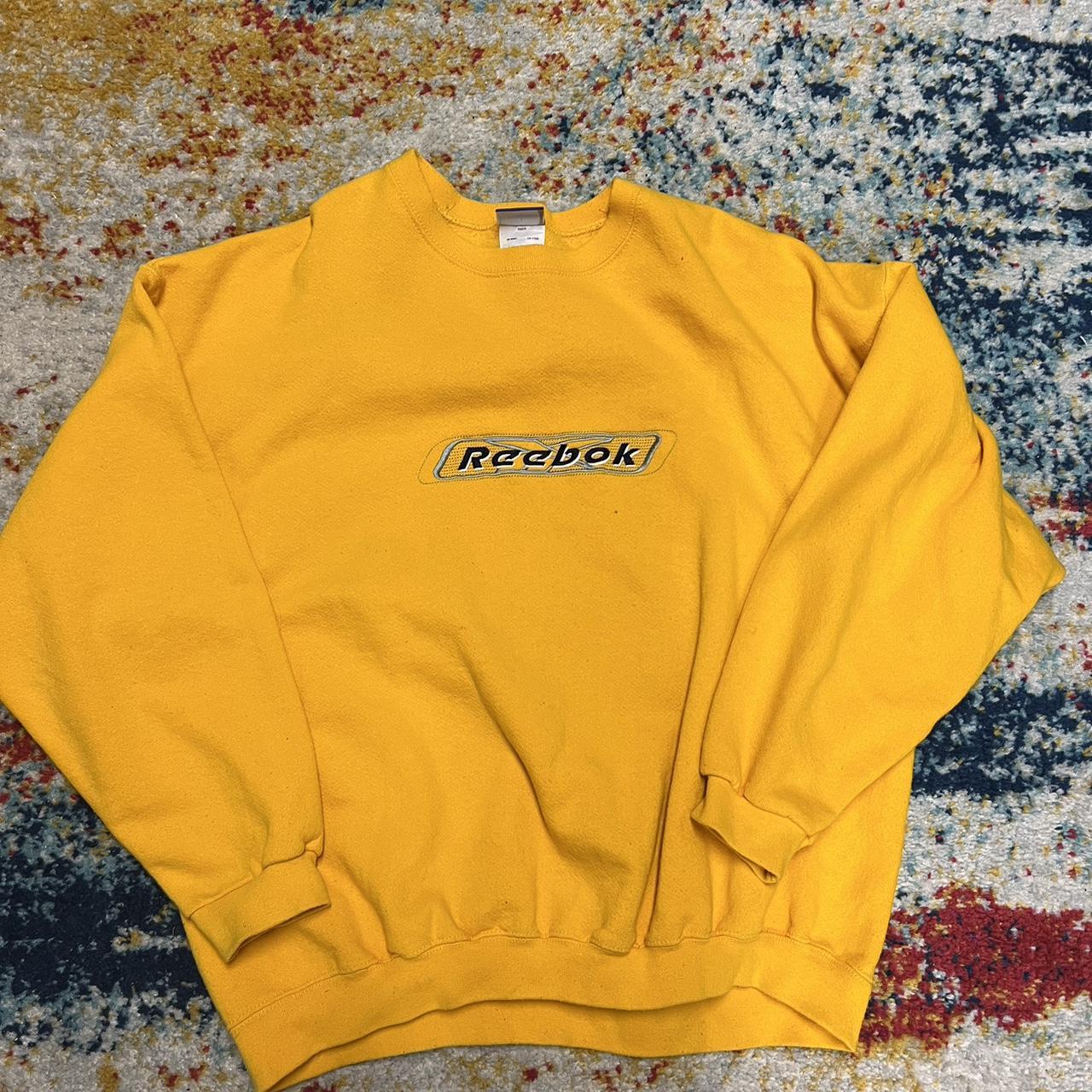 Reebok vintage sweatshirt mens on sale yellow