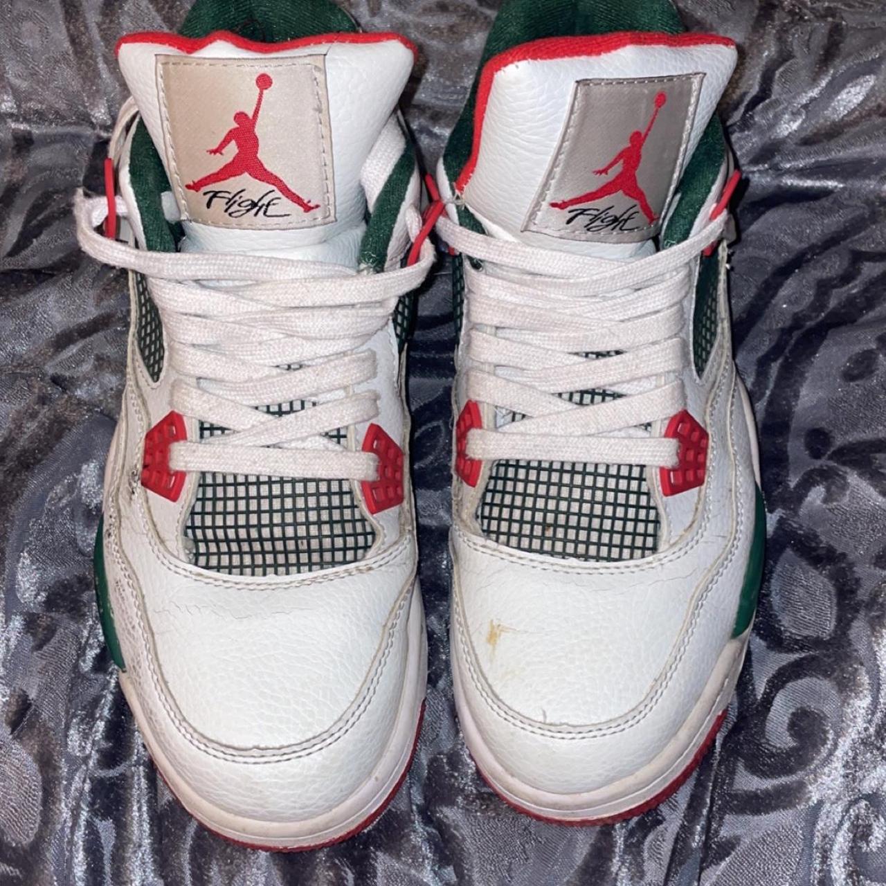 jordan retro 4 white green
