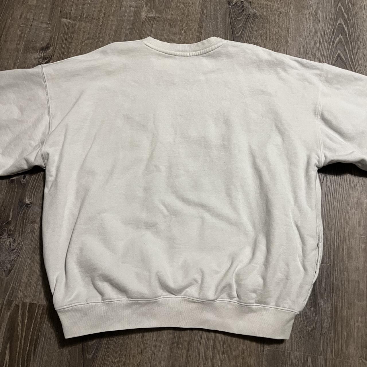 Brandy Melville (John Galt) White Malibu Crewneck... - Depop