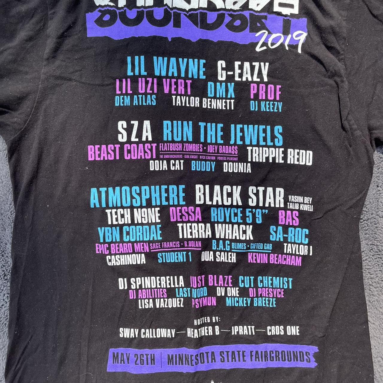 beautiful sound set 2019 festival tee. features... - Depop