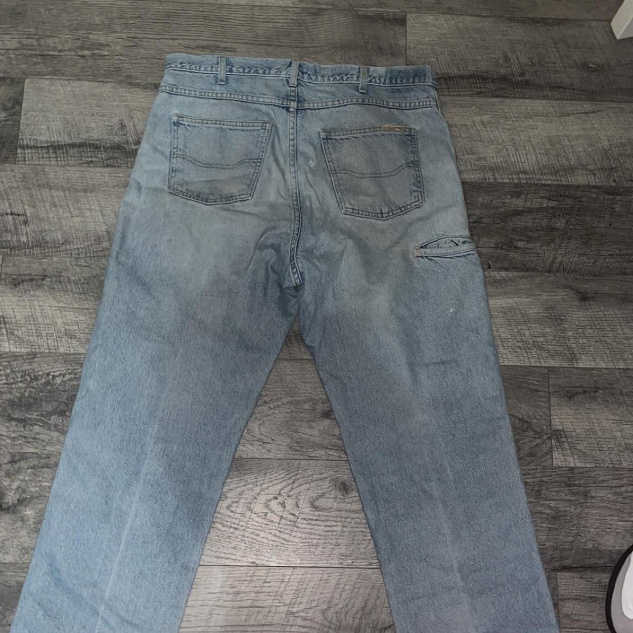 Vintage dickies double knee jeans Straight fit(kinda... - Depop