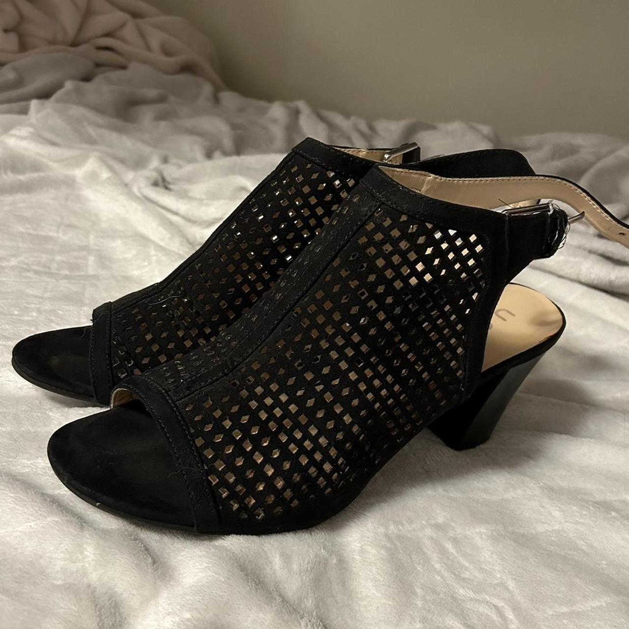 Black Unisa heels A small piece of the back of the... - Depop